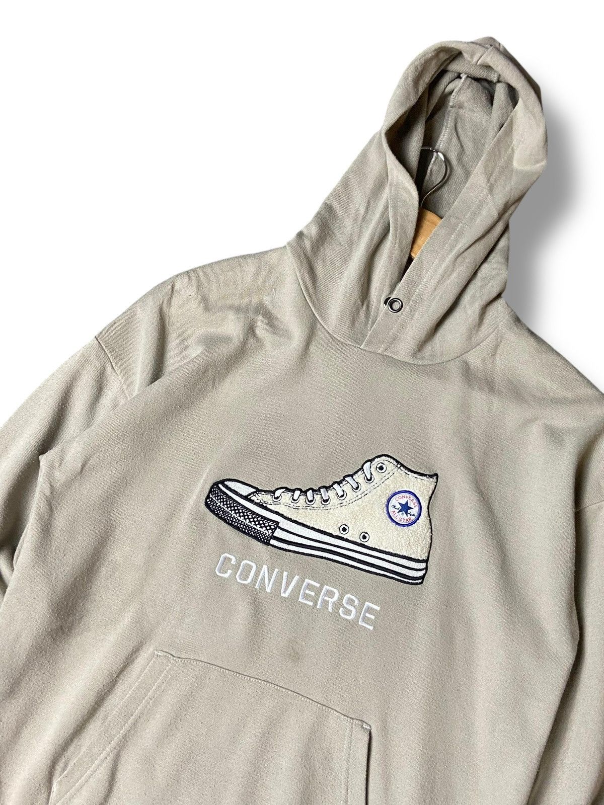 Converse × Japanese Brand × Vintage Converse Brand Embroidered Pullover Hoodies (130) Size US XXS / EU 40 - 6 Thumbnail