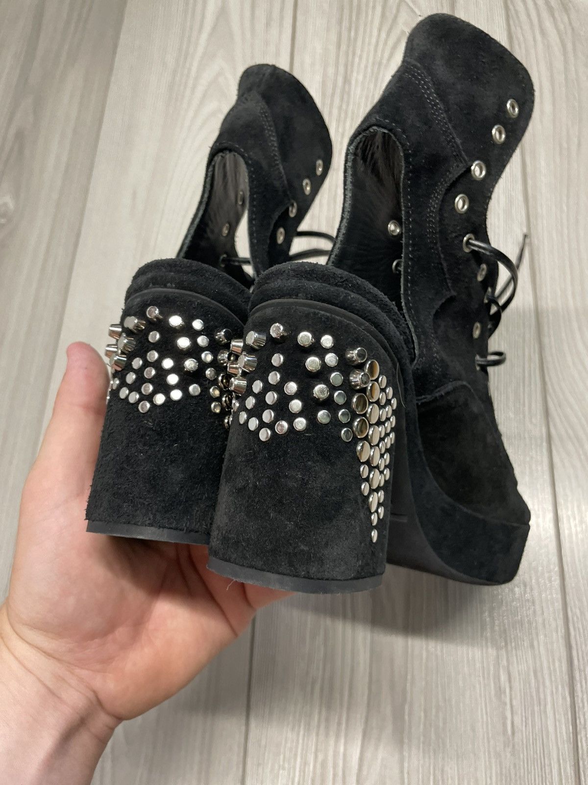 Alexander McQueen MCQ by Aleksander McQueen heels Boots mainline avant garde Size US 7 / IT 37 - 11 Thumbnail