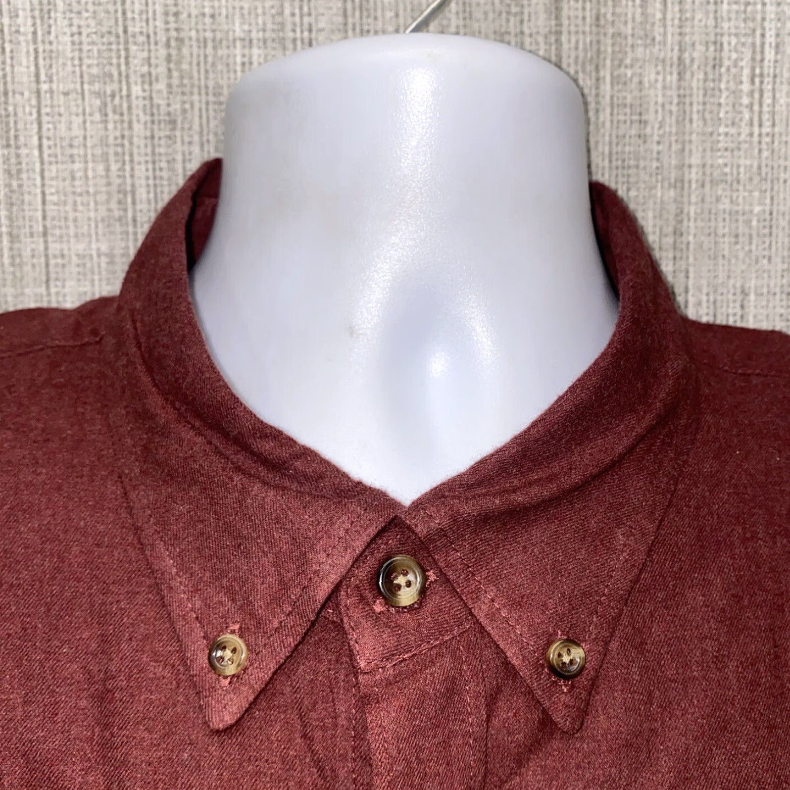 J.Crew J.Crew Mens Long Sleeve Button-Up Shirt XL Red Cotton Size US XL / EU 56 / 4 - 3 Thumbnail