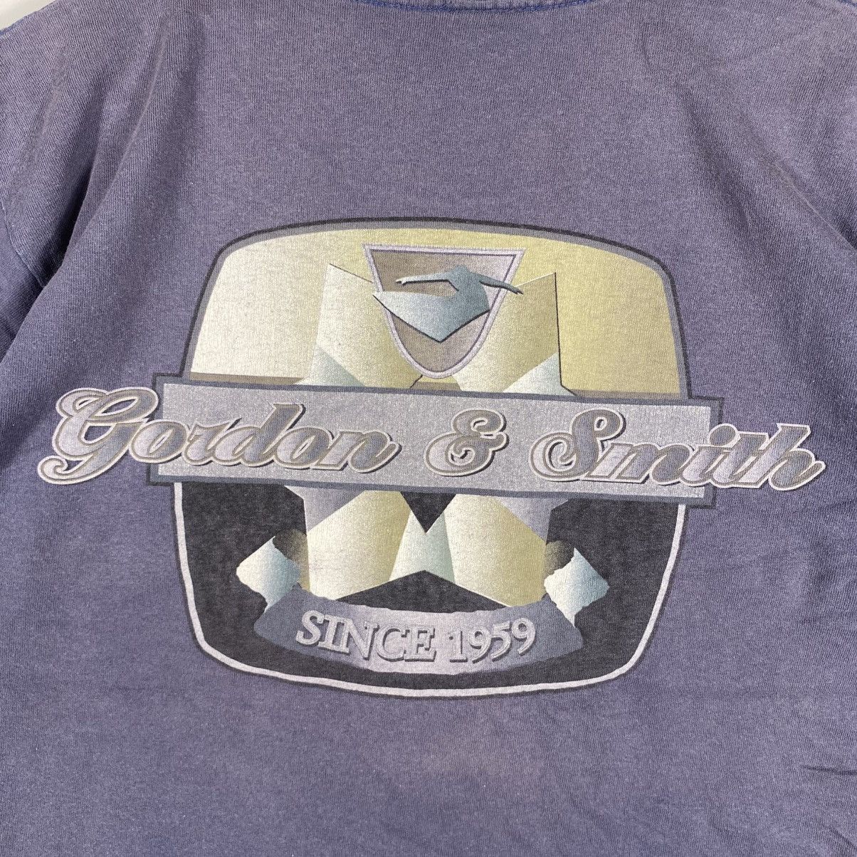 Vintage Vintage 90's GORDON & SMITH Graphic Faded Tee Shirt Size US M / EU 48-50 / 2 - 2 Thumbnail