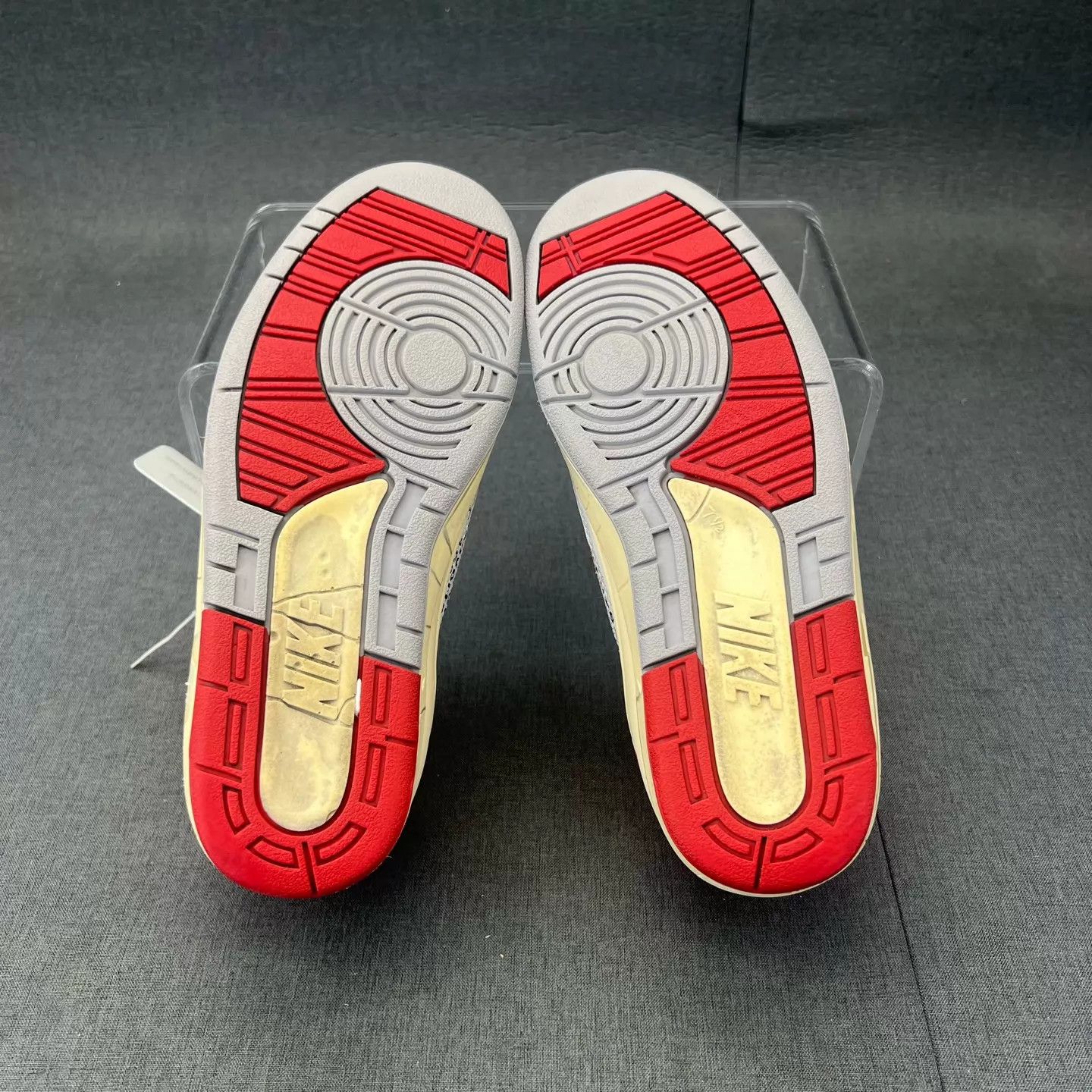 Nike Air Jordan 2 White Red 40.5 US Mint Original Box Size US 7.5 / EU 40-41 - 5 Thumbnail