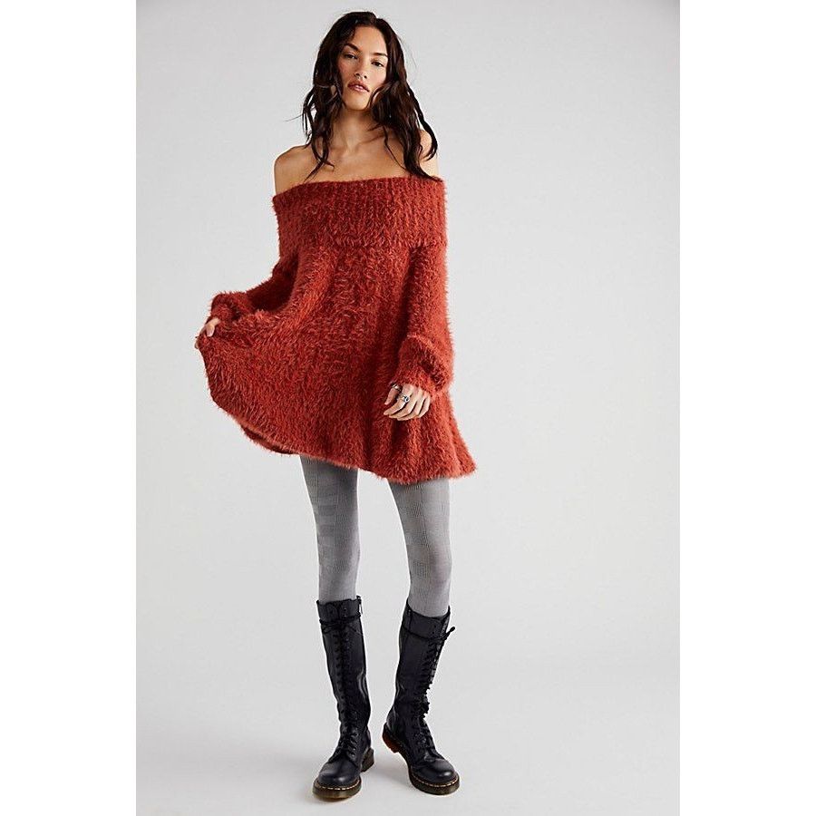 Free People New Free People Mallow Mini Dress $148 SMALL Rustic Red Size S / US 4 / IT 40 - 1 Thumbnail