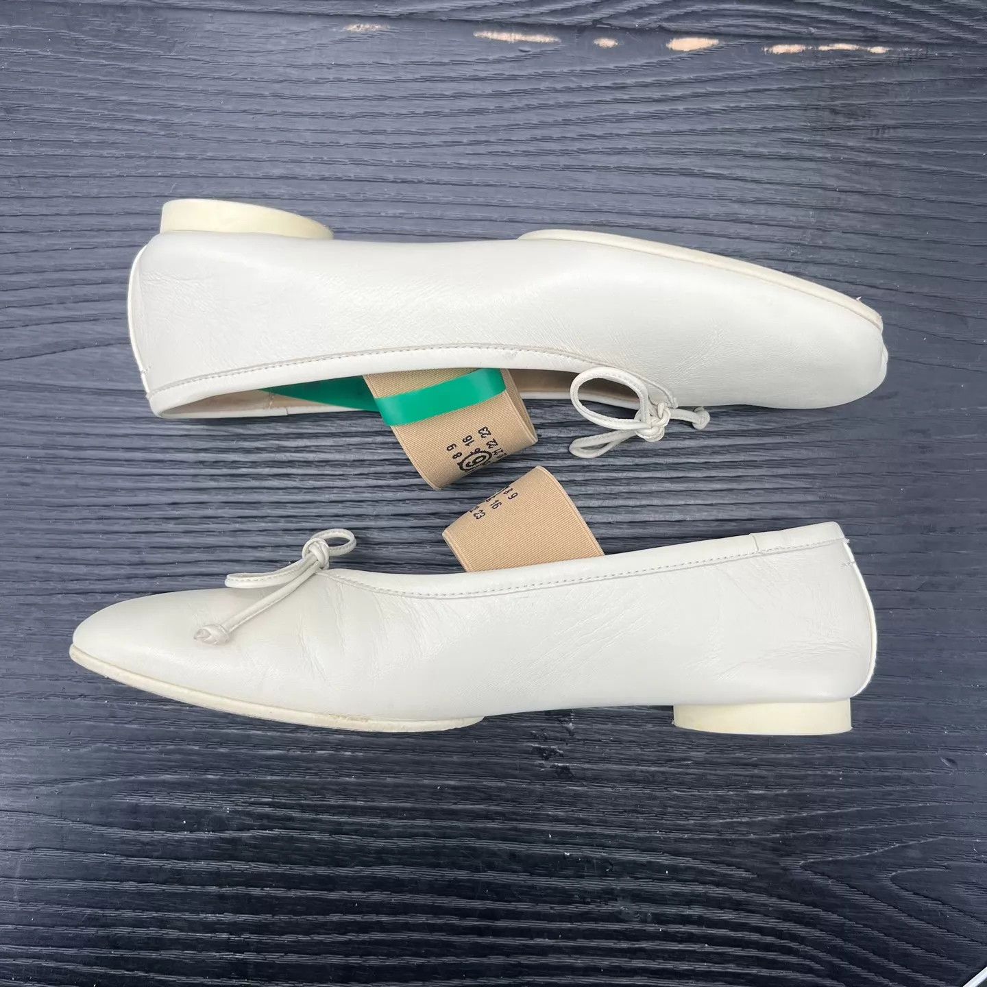 Gucci Margiela Lambskin Butterfly Laces Beige Near new Size US 7.5 / IT 37.5 - 3 Thumbnail