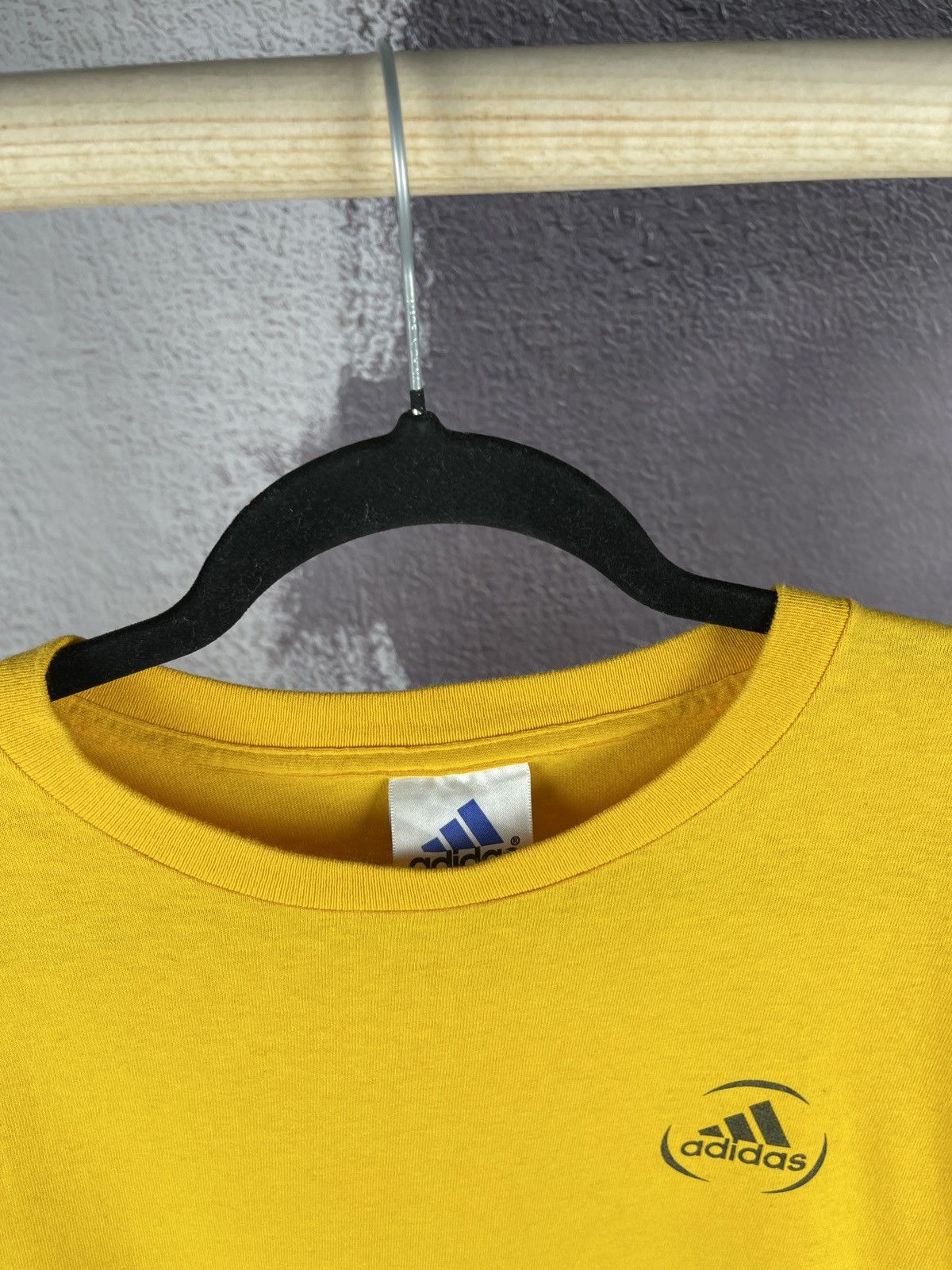 Adidas Adidas logo vintage 90s made in USA yellow long sleeve tee Size US M / EU 48-50 / 2 - 6 Thumbnail