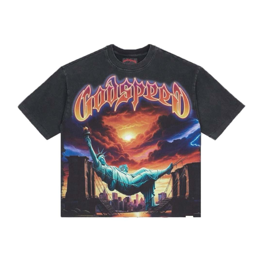 Godspeed Burnt Bridges Tee Black Wash Size US S / EU 44-46 / 1 - 1 Thumbnail