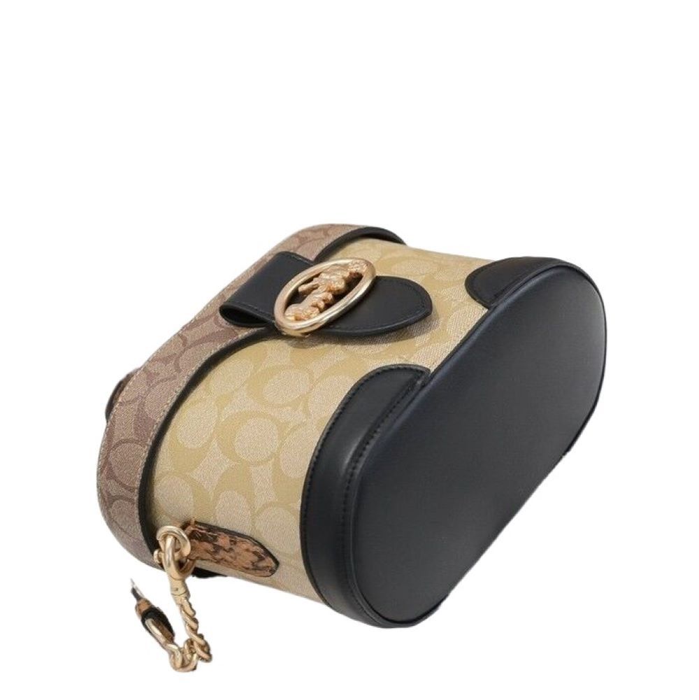 Coach GEORGIE GEM CROSSBODY IN BLOCKED SIGNATURE CANVAS (C5504) Size ONE SIZE - 3 Thumbnail