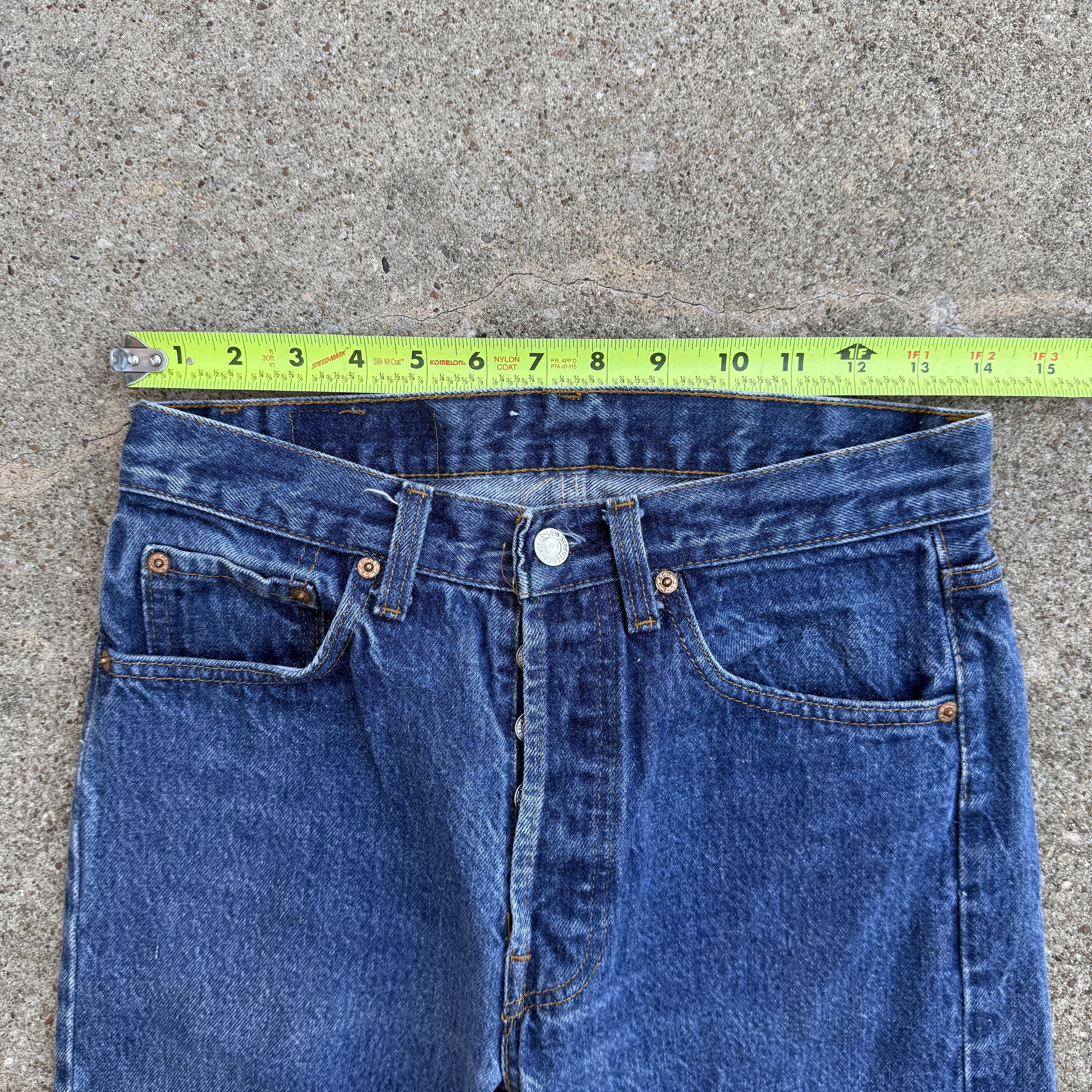 Levi's Vintage 80s Levis 501 Blue Button fly Denim Jeans Size US 28 / EU 44 - 7 Thumbnail