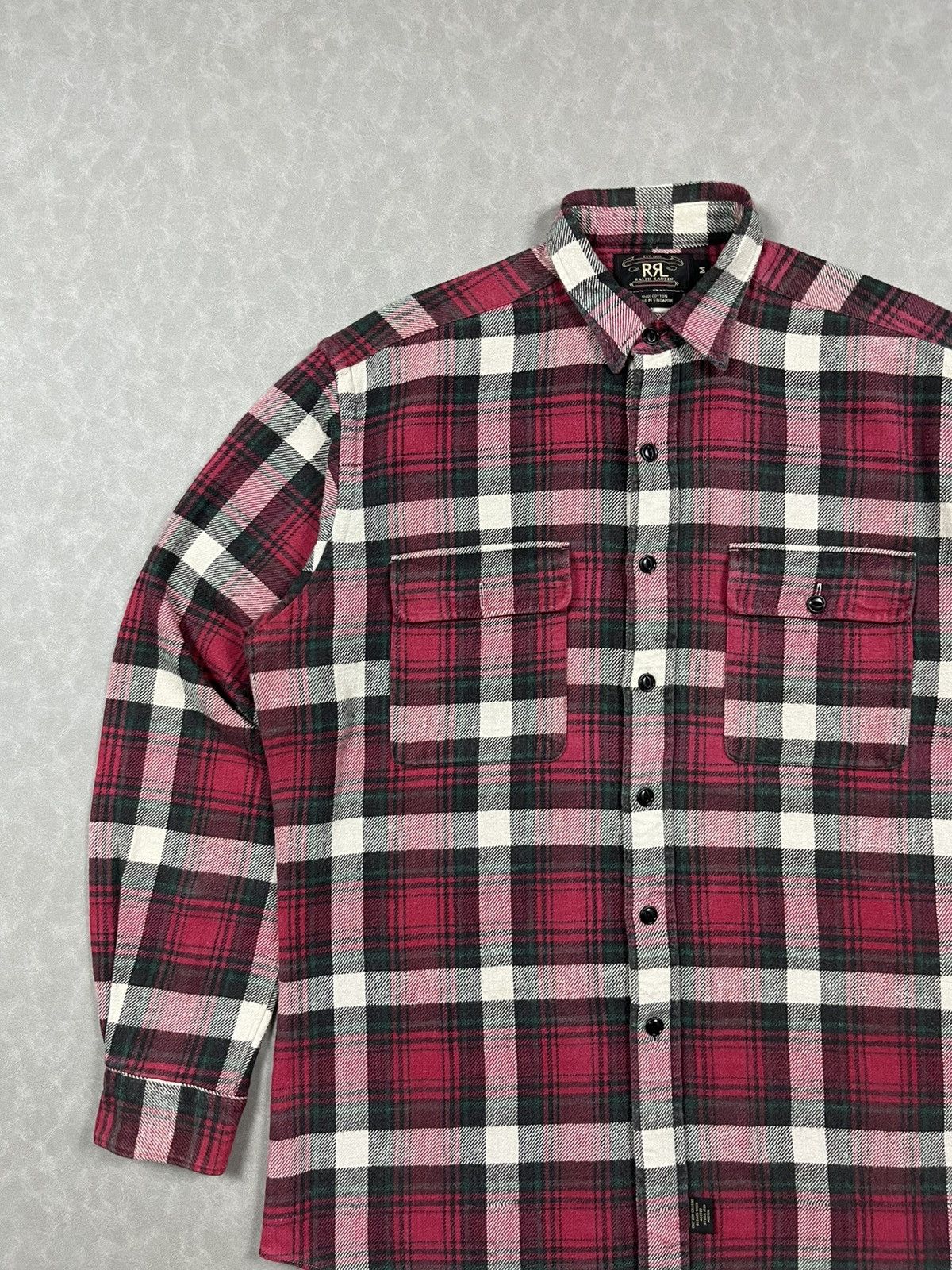 RRL Ralph Lauren RRL flannel plaid Size US XL / EU 56 / 4 - 3 Thumbnail