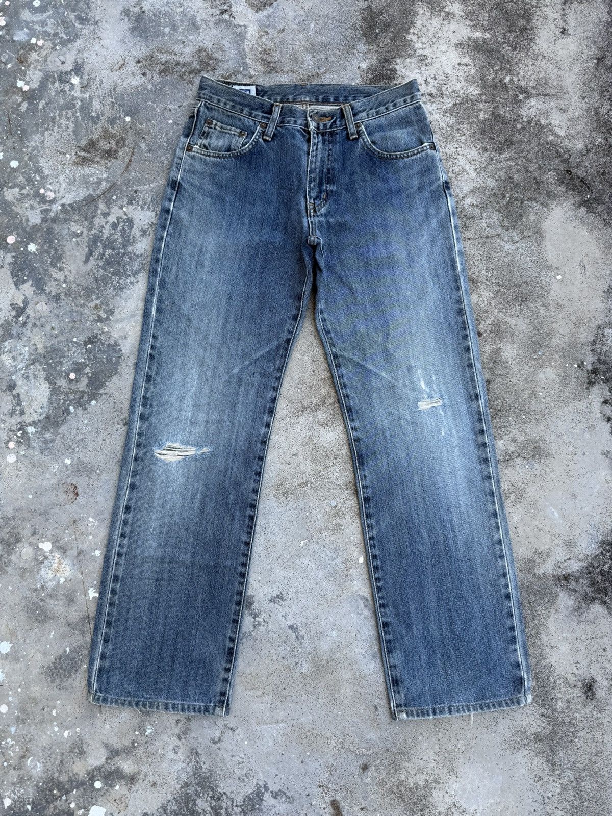 Edwin VINTAGE EDWIN FADED RIPPEP JEAN DENIM PANTS Size US 29 - 1 Thumbnail