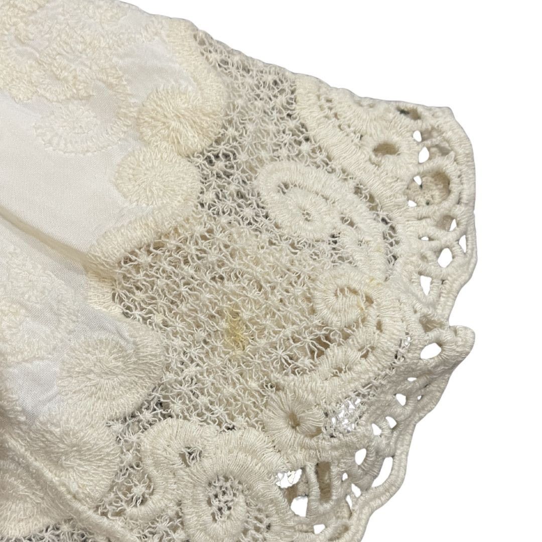 Other Democracy Ivory Lace Crochet Boho Peasant Blouse Cottage Size M / US 6-8 / IT 42-44 - 5 Thumbnail