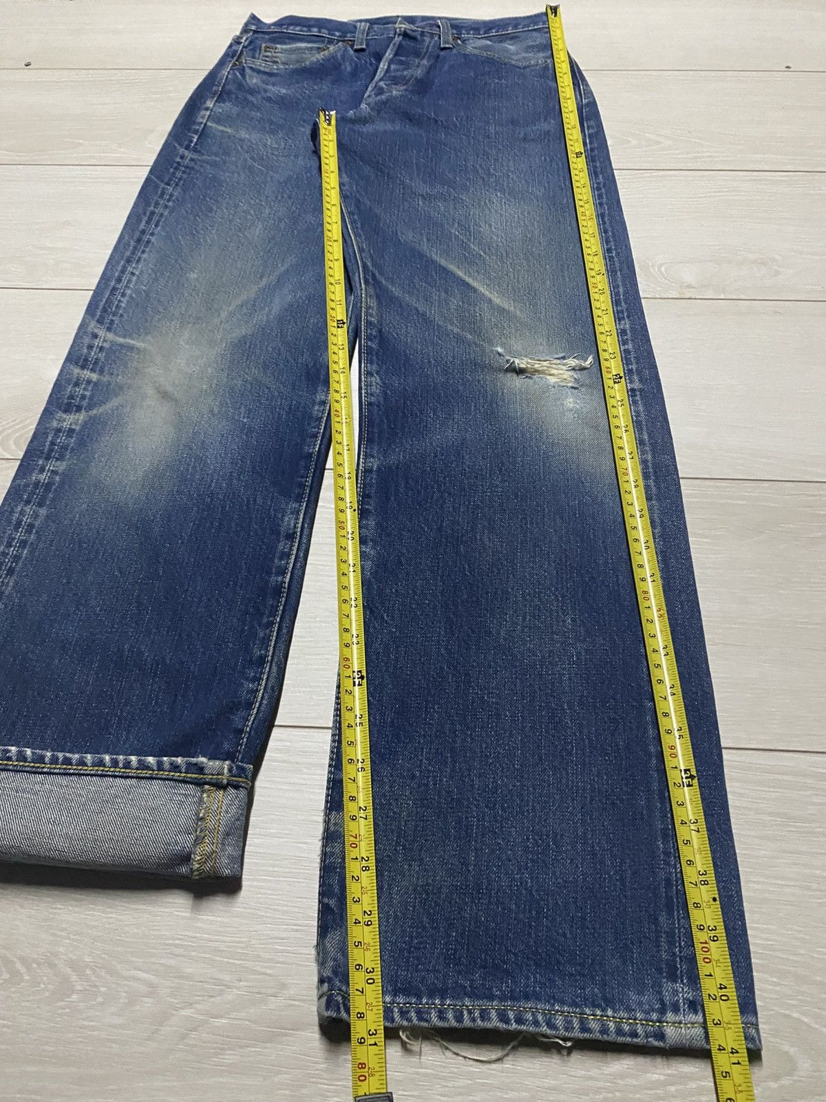Acne Studios Vintage Canton Blue Wash Selvedge Denim Loose Jeans Size US 28 / EU 44 - 17 Thumbnail