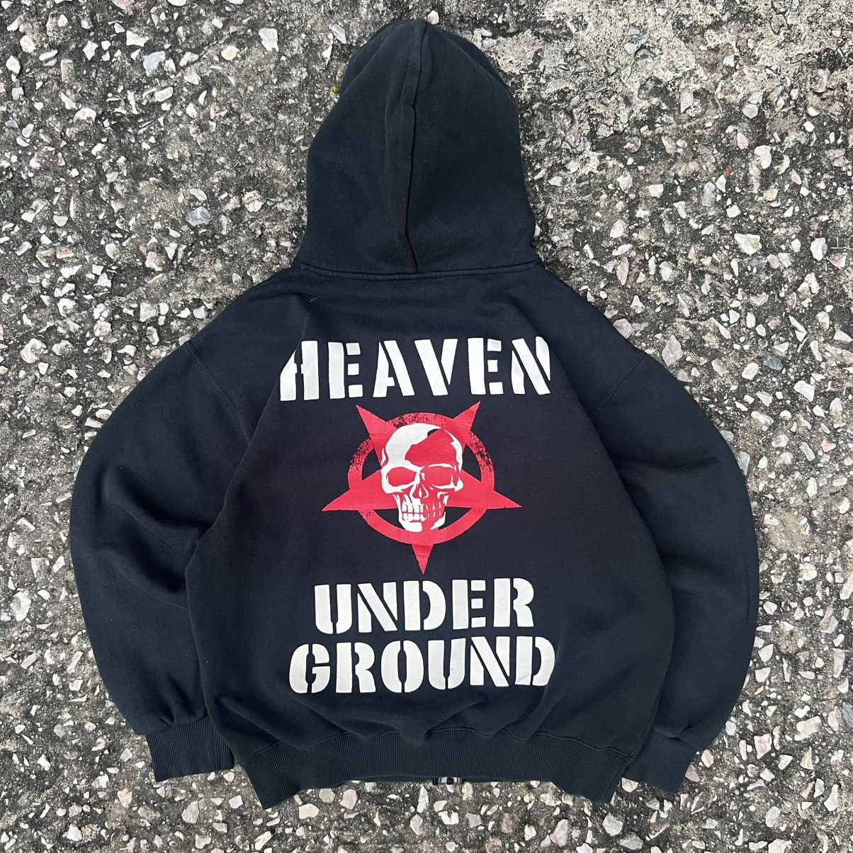 Japanese Brand “SKULL” HEAVEN UNDERGROUND ZIP UP HOODIE Size US M / EU 48-50 / 2 - 1 Thumbnail