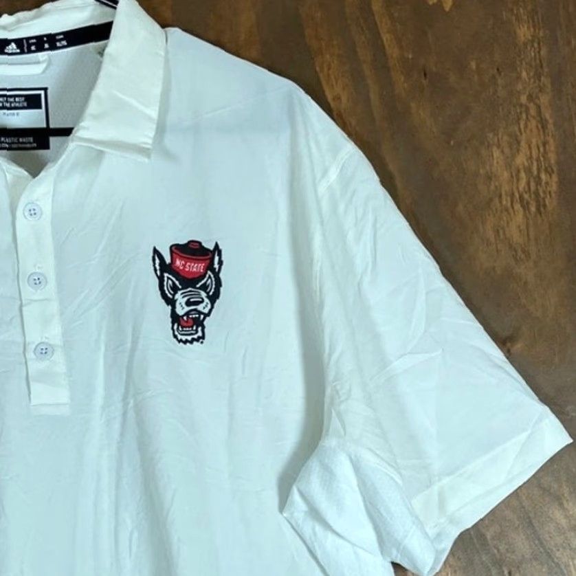 Adidas Adidas Mens Shirt White Polo Aeroready Tech Short Sleeve Athletic Stretch XL Polo Shirts Athletic Mens White Size US XL / EU 56 / 4 - 5 Thumbnail