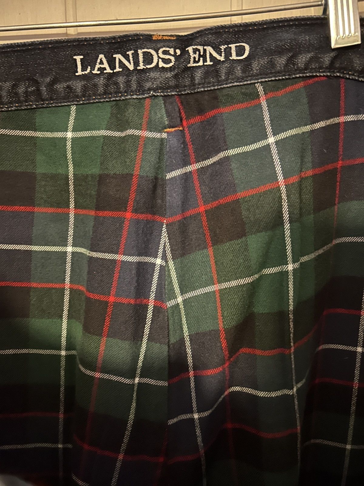 Lands' End Vintage Christmas Flannel lined 42x30 Size US 42 / EU 58 - 4 Thumbnail