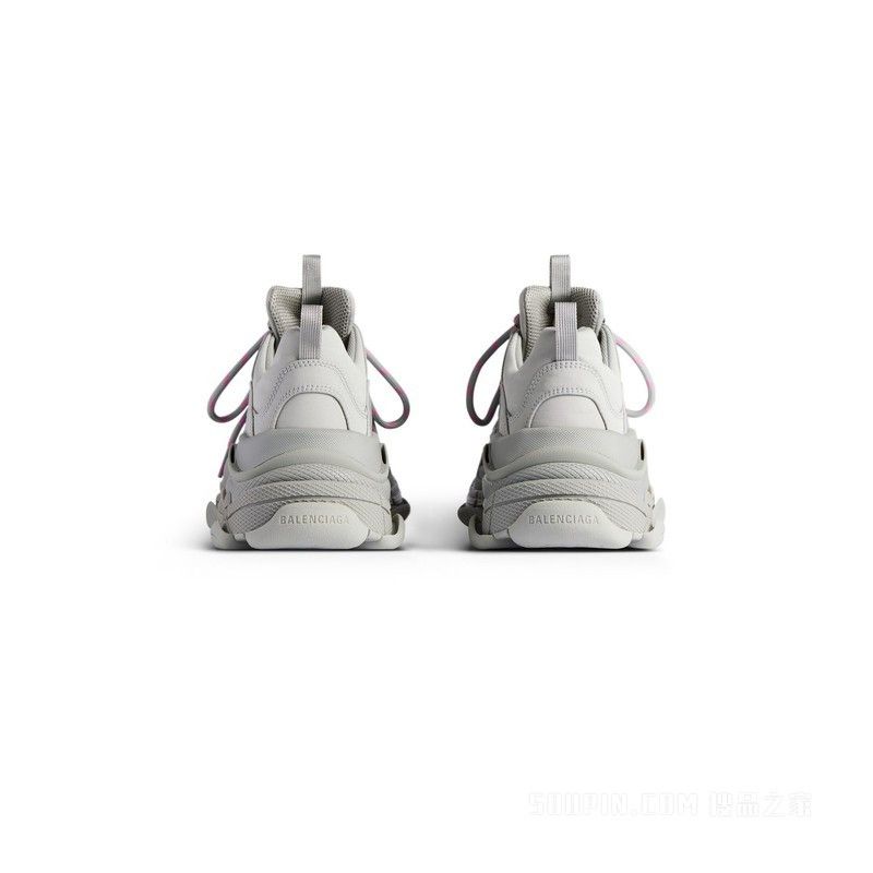 Balenciaga o1srvl11e0226 Triple S Sport Nylon Sneakers In Light Grey Size US 8 / IT 38 - 5 Thumbnail