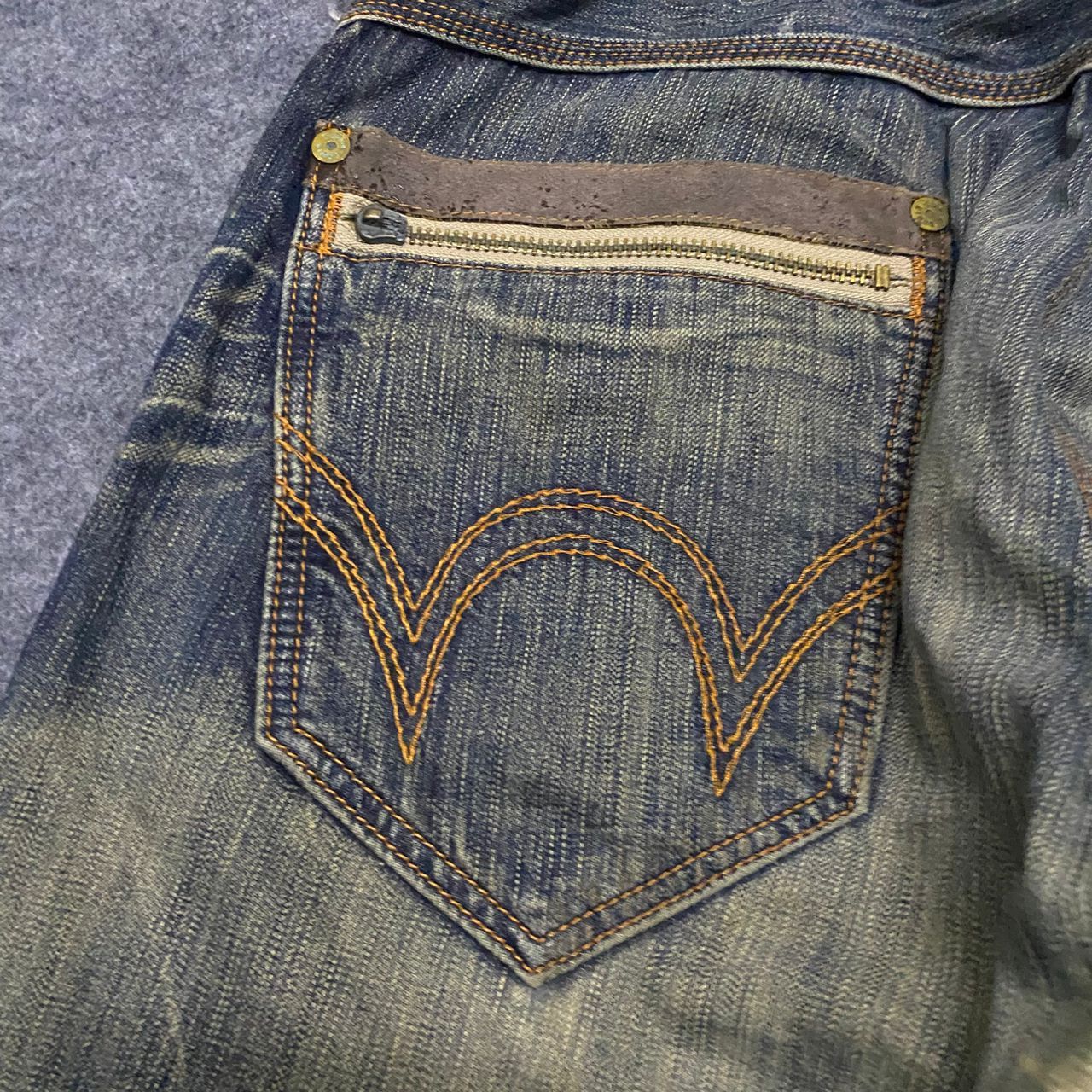 Edwin 💥Best Offer💥Vintage Edwin Blue Trip Distressed Denim Size US 36 / EU 52 - 10 Thumbnail