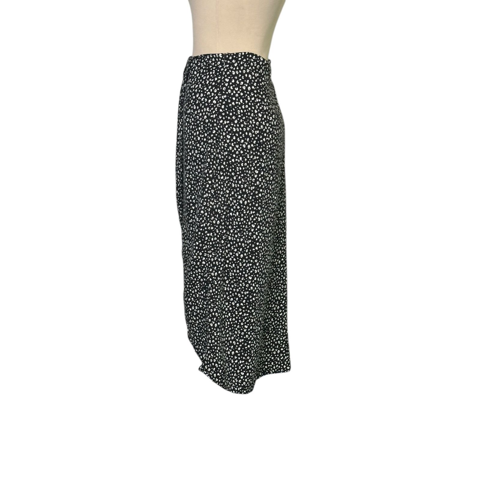 Other Urban Romantics black white faux wrap midi skirt size Large Size 34" / US 12 / IT 48 - 7 Thumbnail