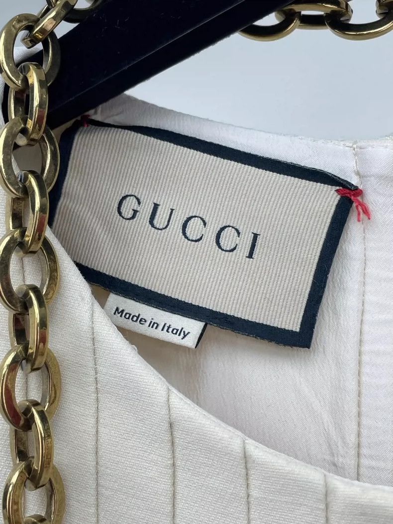 Gucci Gucci Double G waist chain organ pleated dress 2504-Nextarr Size XS / US 0-2 / IT 36-38 - 6 Thumbnail