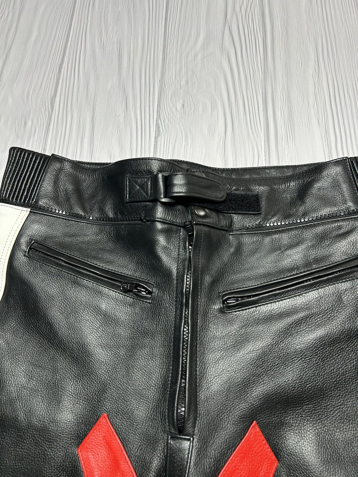 Genuine Leather TRIUMPH Real Heavy Leather Pants Moto Theme Racing Size XXL Size US 38 / EU 54 - 13 Thumbnail