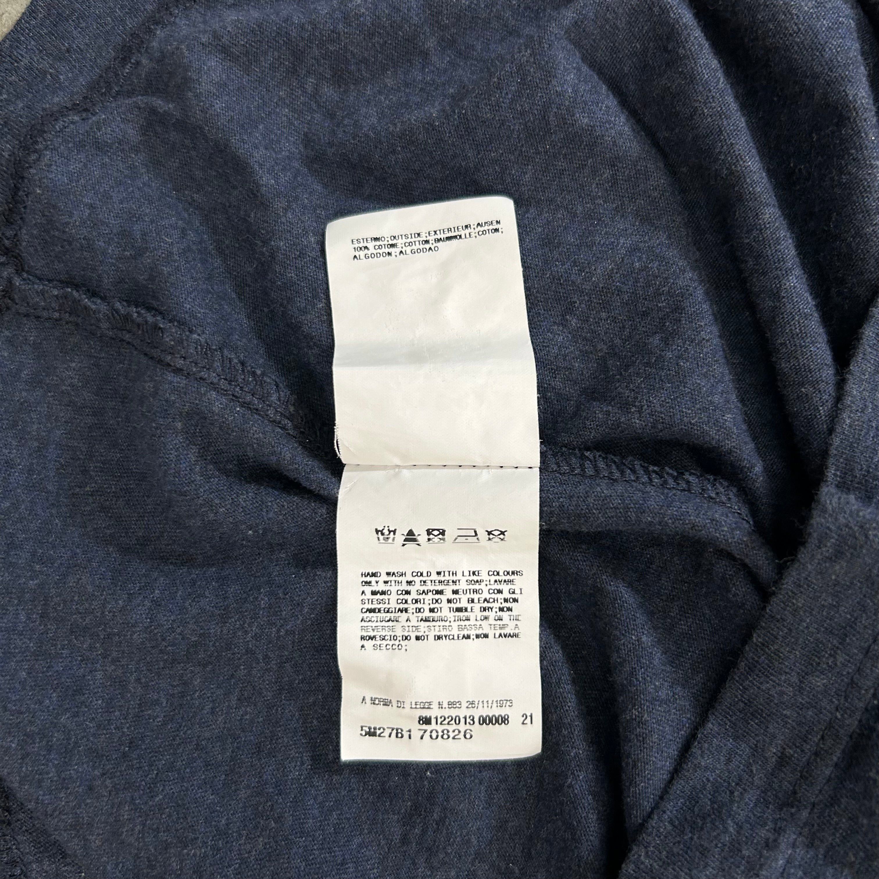 Balmain Balmain Graphic Navy Blue T-Shirt Size US L / EU 52-54 / 3 - 6 Thumbnail