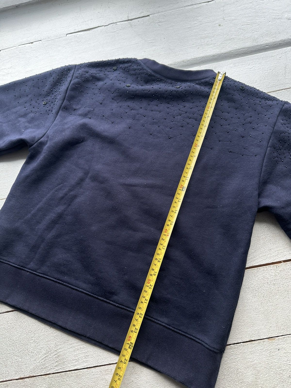 Sandro 🚨Sandro Luxury BIG LOGO VINTAGE BLUE SWEATSHIRT Size XS / US 0-2 / IT 36-38 - 13 Thumbnail