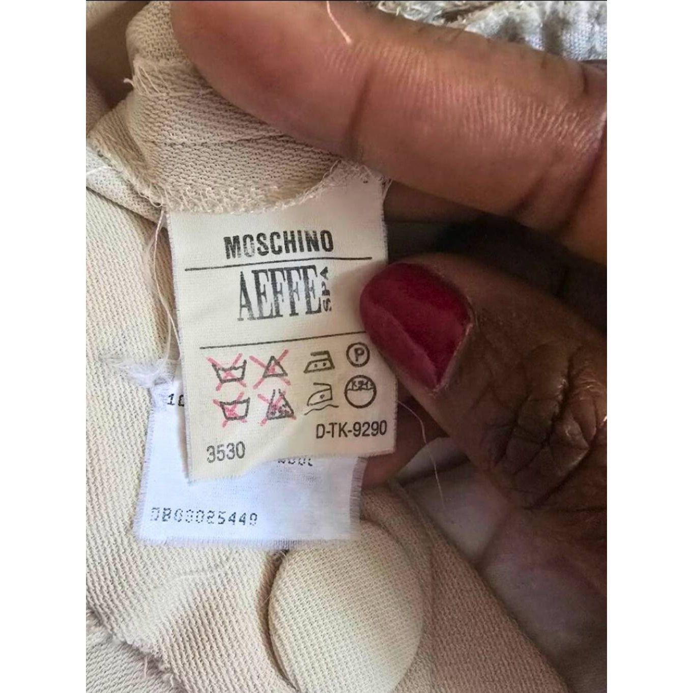 Moschino Moschino Couture Beige High-Waisted Wide-Leg Wool Pants Sz 4 Size 27" / US 4 / IT 40 - 7 Thumbnail