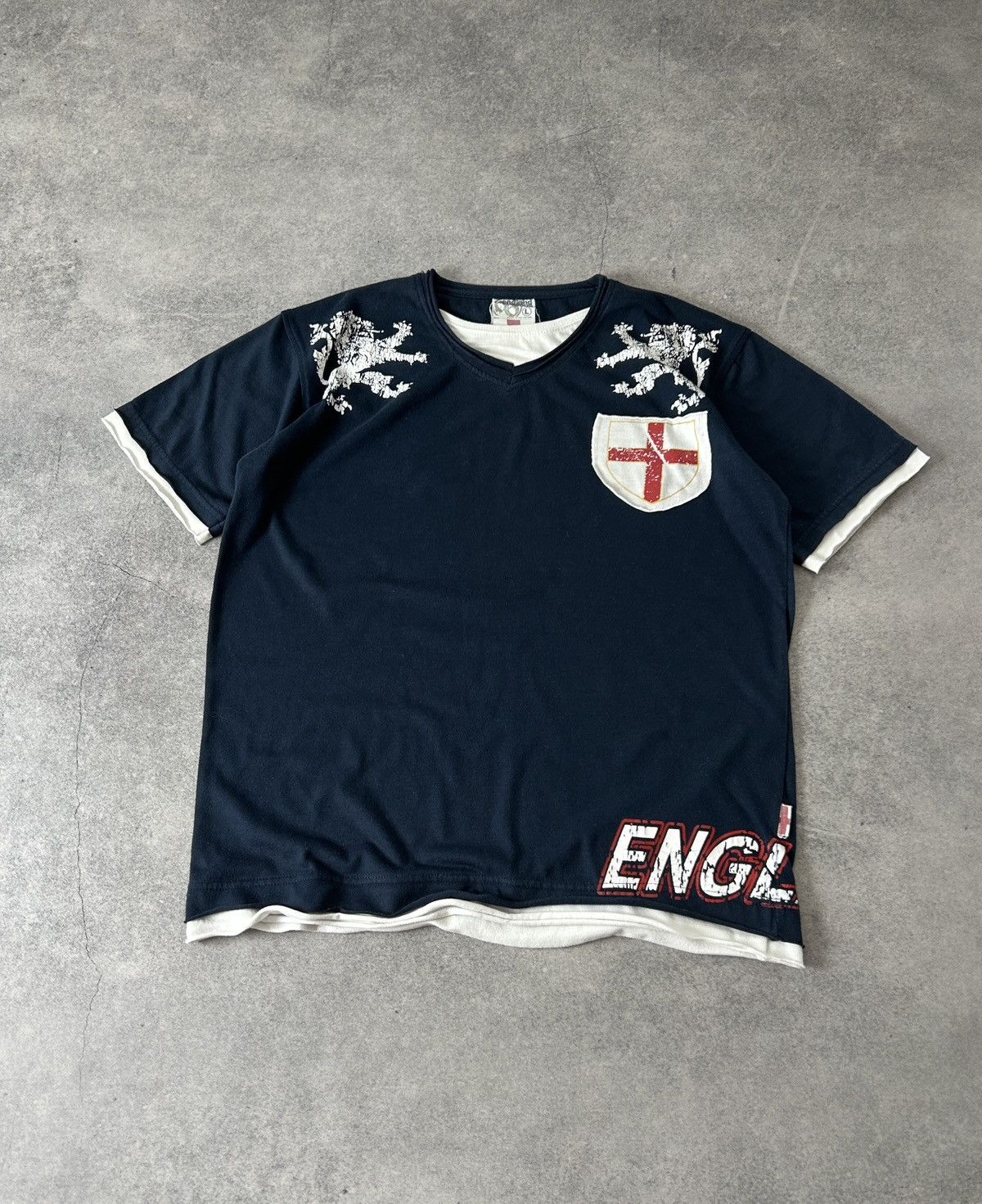 Sterling Ruby Vintage England 🏴󠁧󠁢󠁥󠁮󠁧󠁿 jersey mens shirt soccer Size US L / EU 52-54 / 3 - 1 Thumbnail