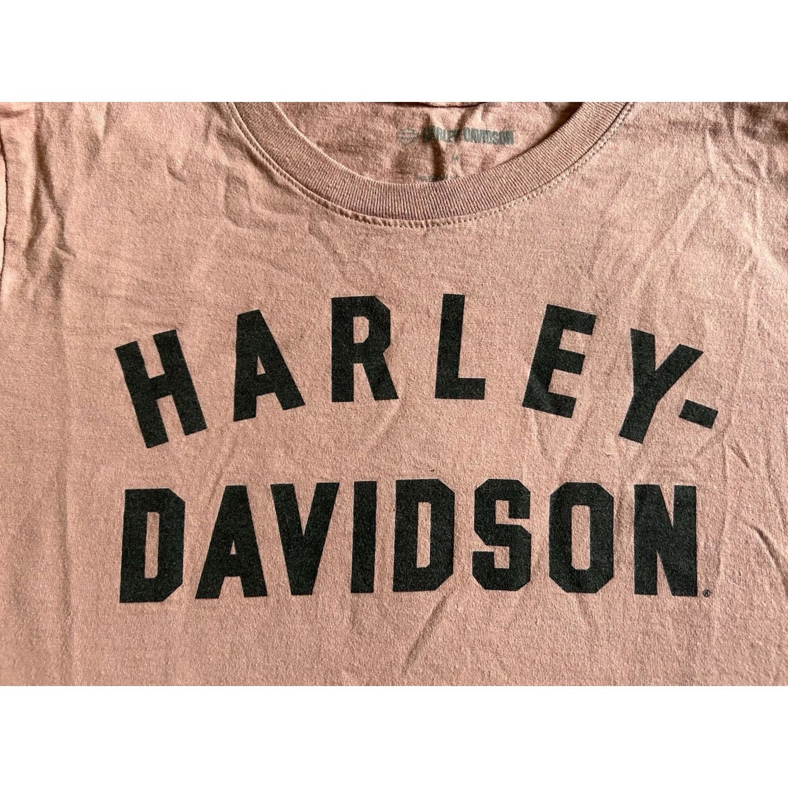 Harley Davidson Harley Davidson Women’s T-Shirt Orange M Spell Out Shirt Women Modern Basic Style Contemporary 90s? Size M / US 6-8 / IT 42-44 - 3 Thumbnail