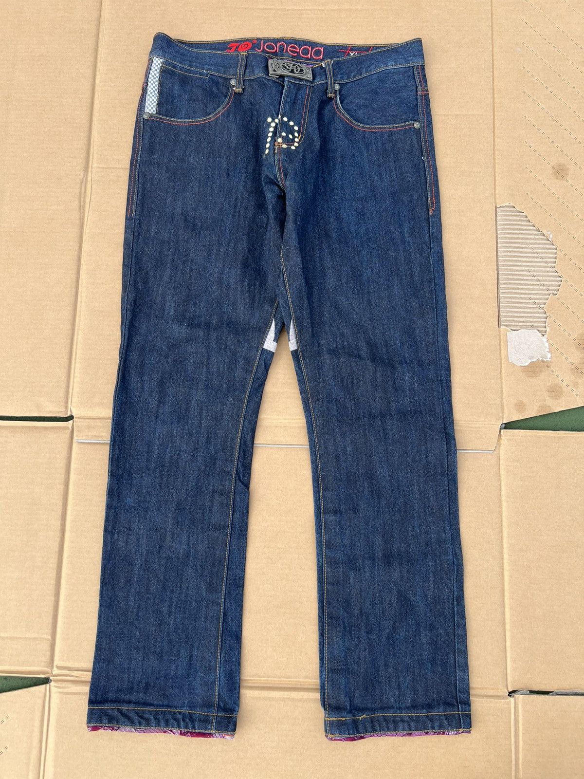 Japanese Brand Joneaa Shark Face Jeans Size US 34 / EU 50 - 2 Thumbnail