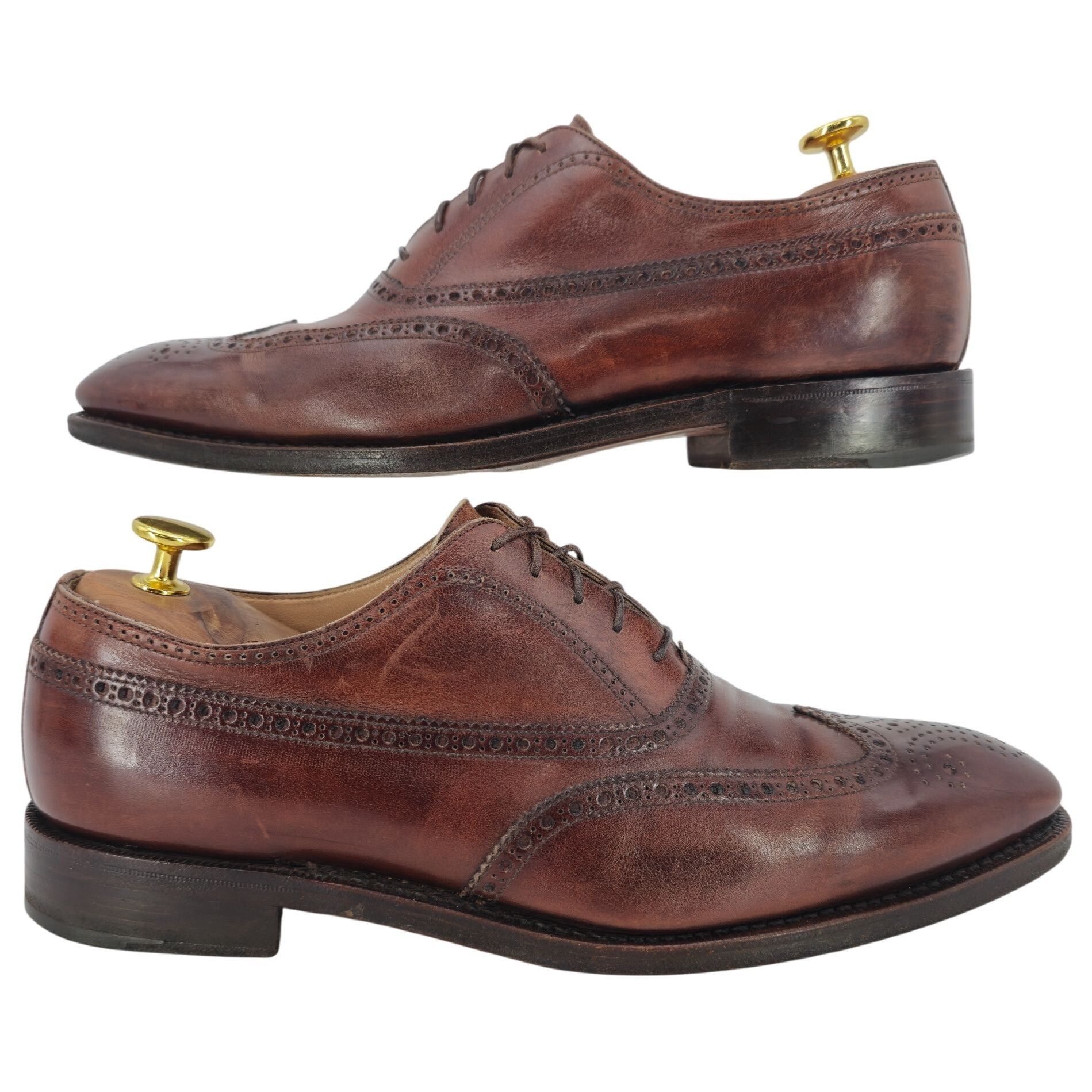 Gravati Gravati Italy Men 8.5 Burnished Brown Leather Dress Shoes Wi Size US 8.5 / EU 41-42 - 10 Thumbnail