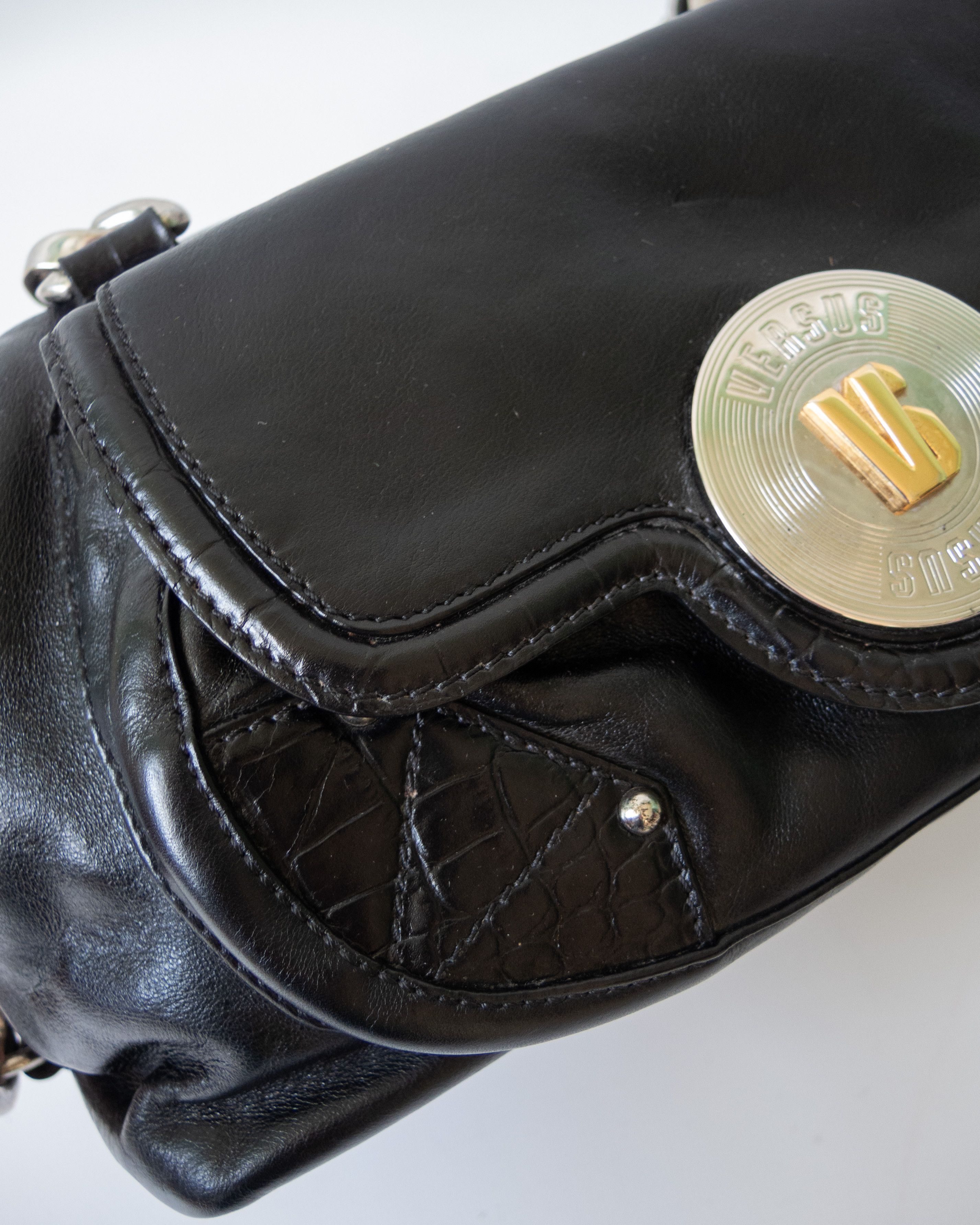 Versace Vintage Versus croco details handbag Size ONE SIZE - 8 Thumbnail