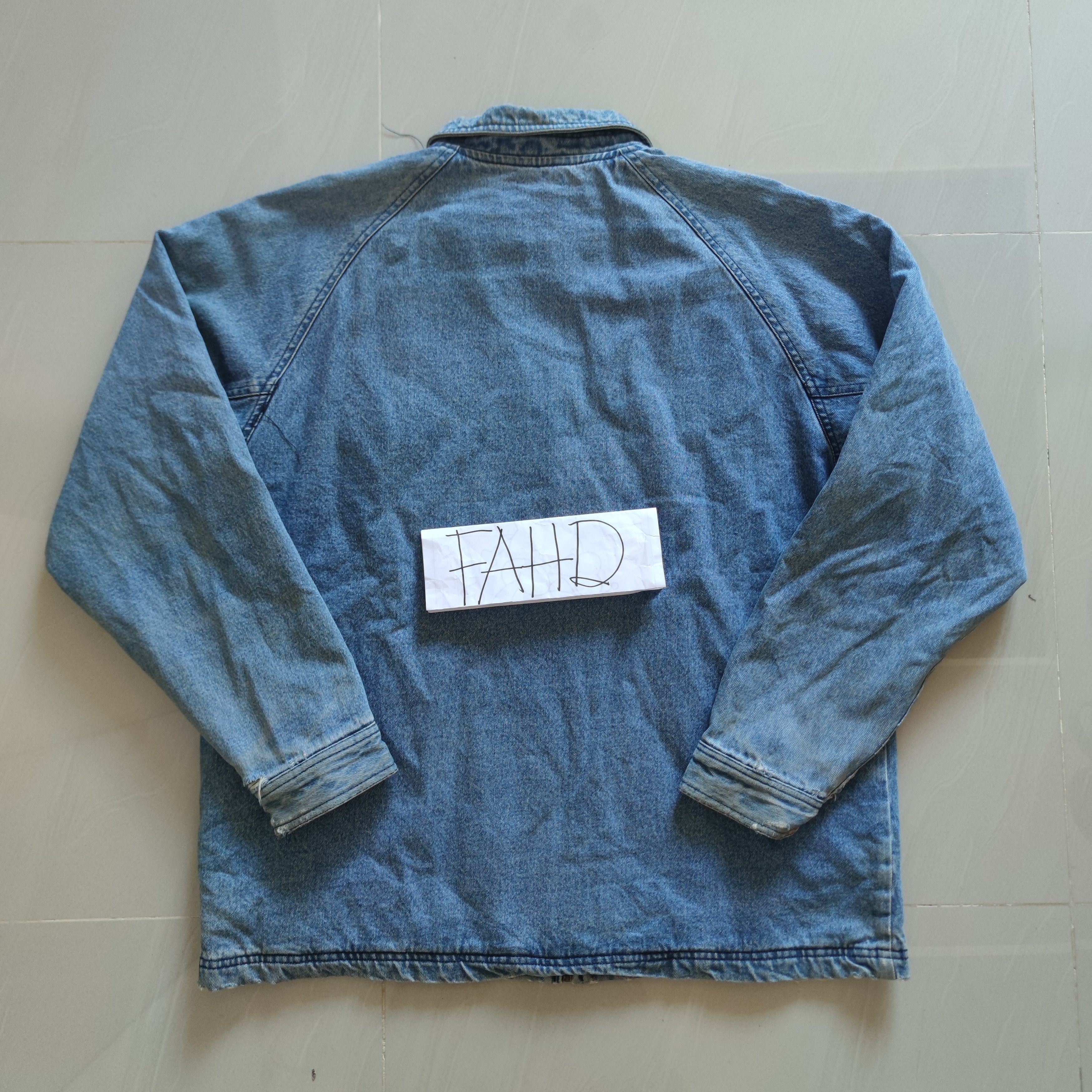 Quiksilver × Vintage VINTAGE 90S QUIKSILVER SALTWATER DENIM JACKET Size US M / EU 48-50 / 2 - 2 Thumbnail