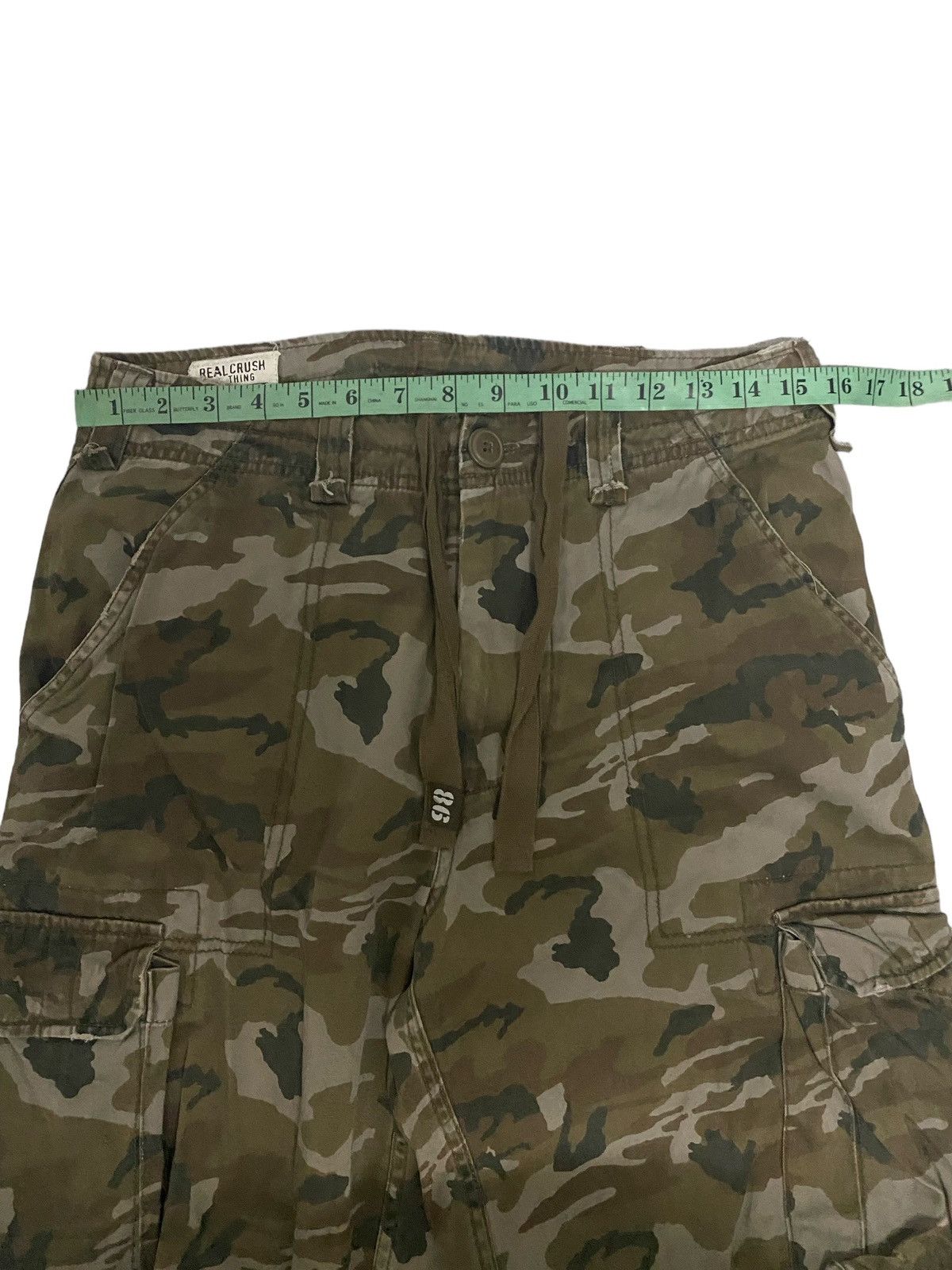 Japanese Brand × Vintage Vintage Real Crush Clothing Camo Cargopants Size US 32 / EU 48 - 13 Thumbnail