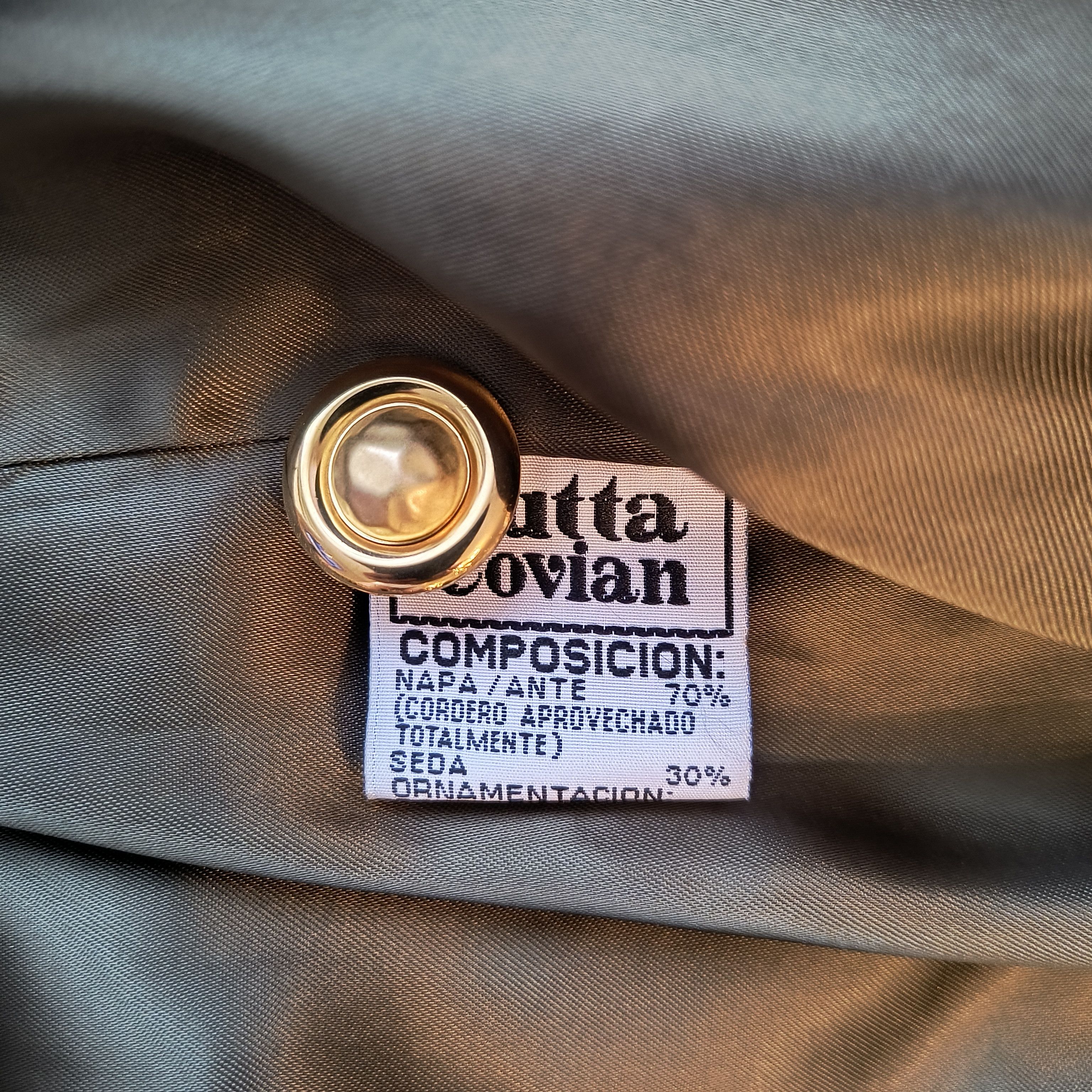 Japanese Brand × Vintage Vintage suede bomber jacket Jutta Covian L-XL Size M / US 6-8 / IT 42-44 - 6 Thumbnail