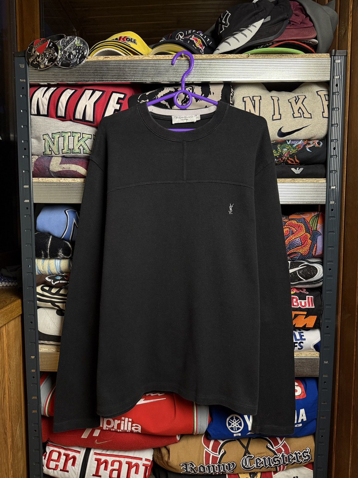 Vintage YSL Sweater Knit Size US L / EU 52-54 / 3 - 1 Thumbnail