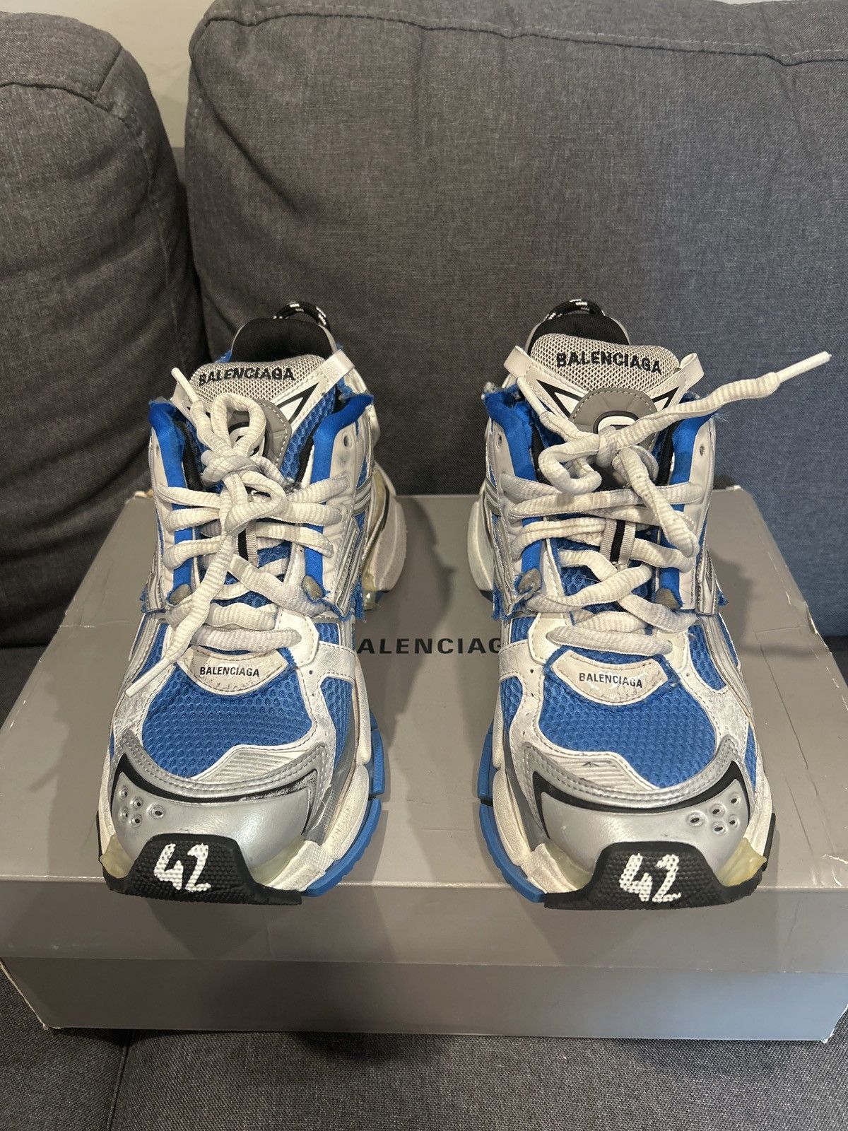 Balenciaga Balenciaga Runner ‘Blue’ Size US 9 / EU 42 - 3 Thumbnail