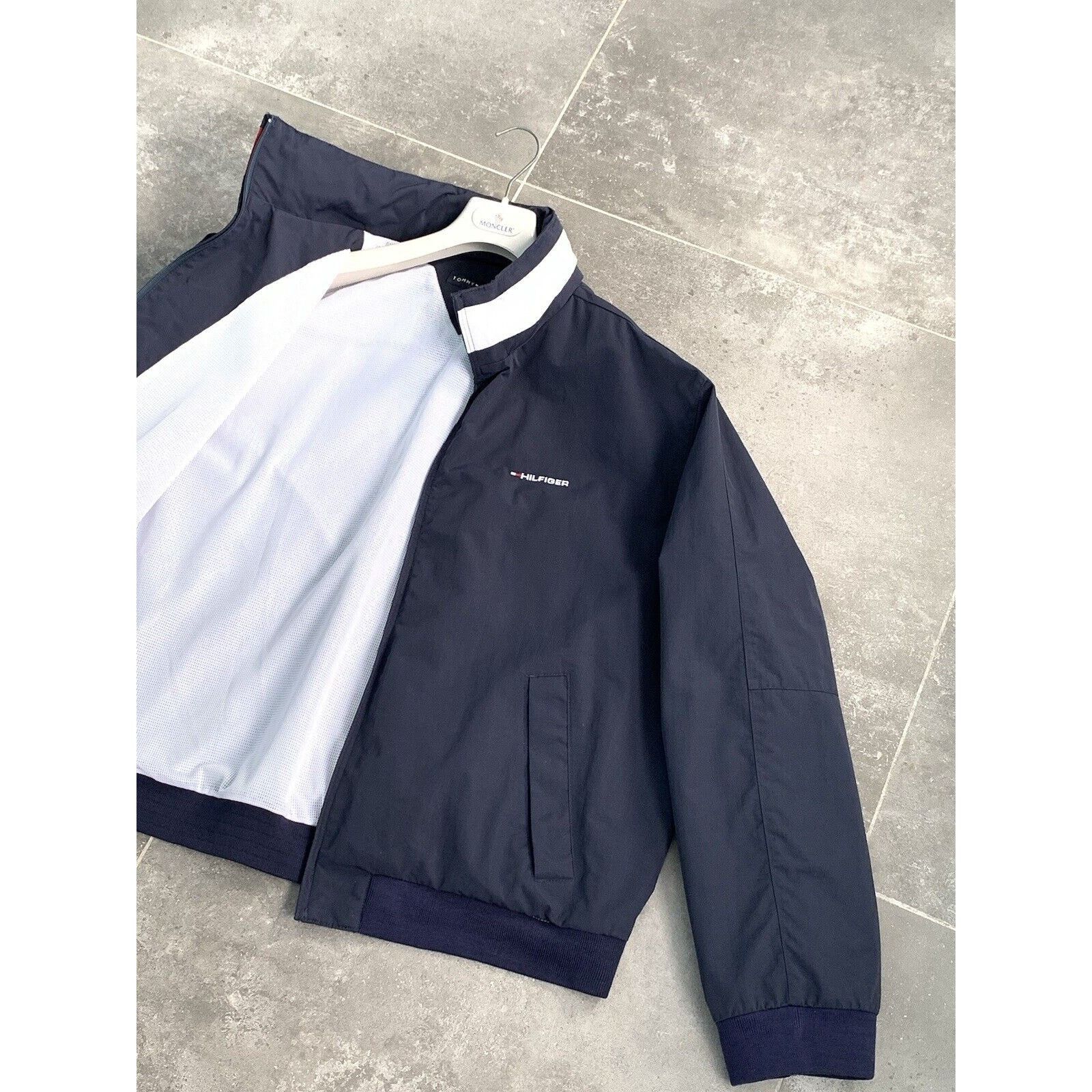 Tommy Hilfiger × Vintage Mens TOMMY HILFIGER Y2K Logo Bomber Jacket Coat XXL 2XL EU56 Size US XXL / EU 58 / 5 - 7 Thumbnail