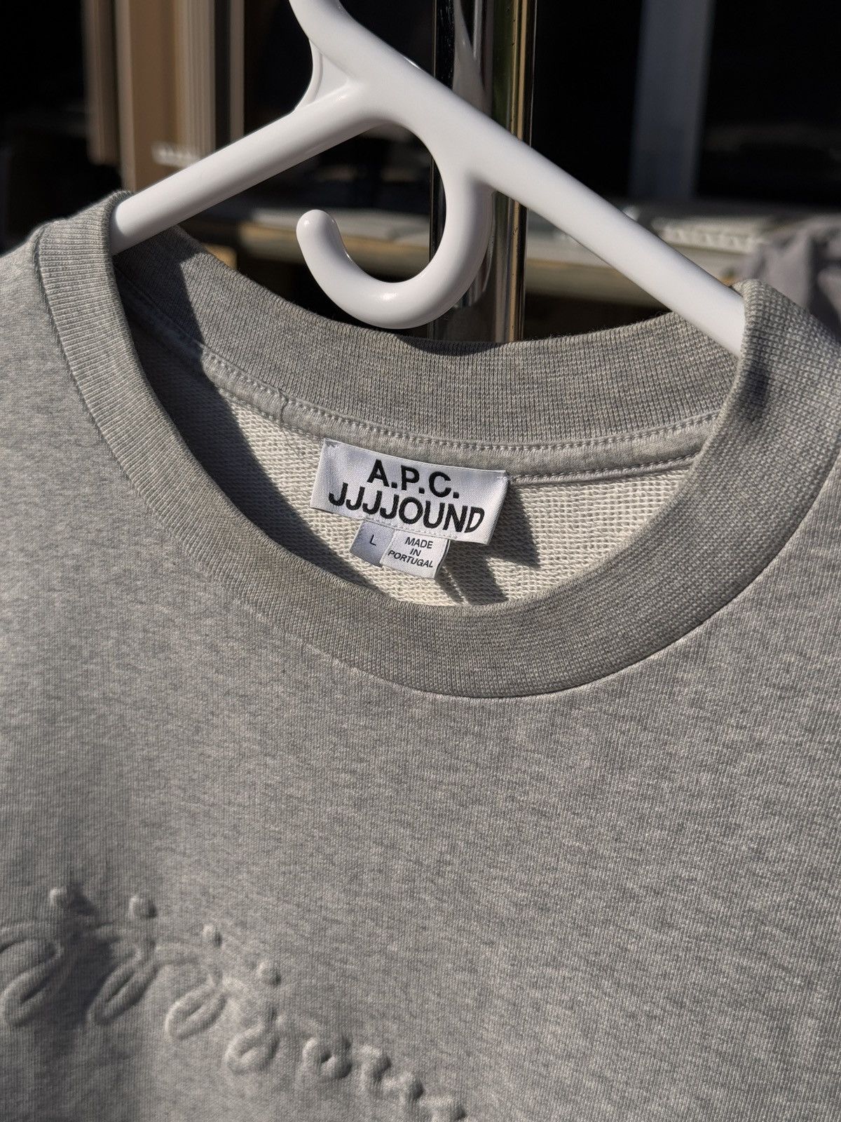A.P.C. × JJJJound APC x JJJJound Grey Justin French Terry Sweater size L Size US L / EU 52-54 / 3 - 4 Thumbnail