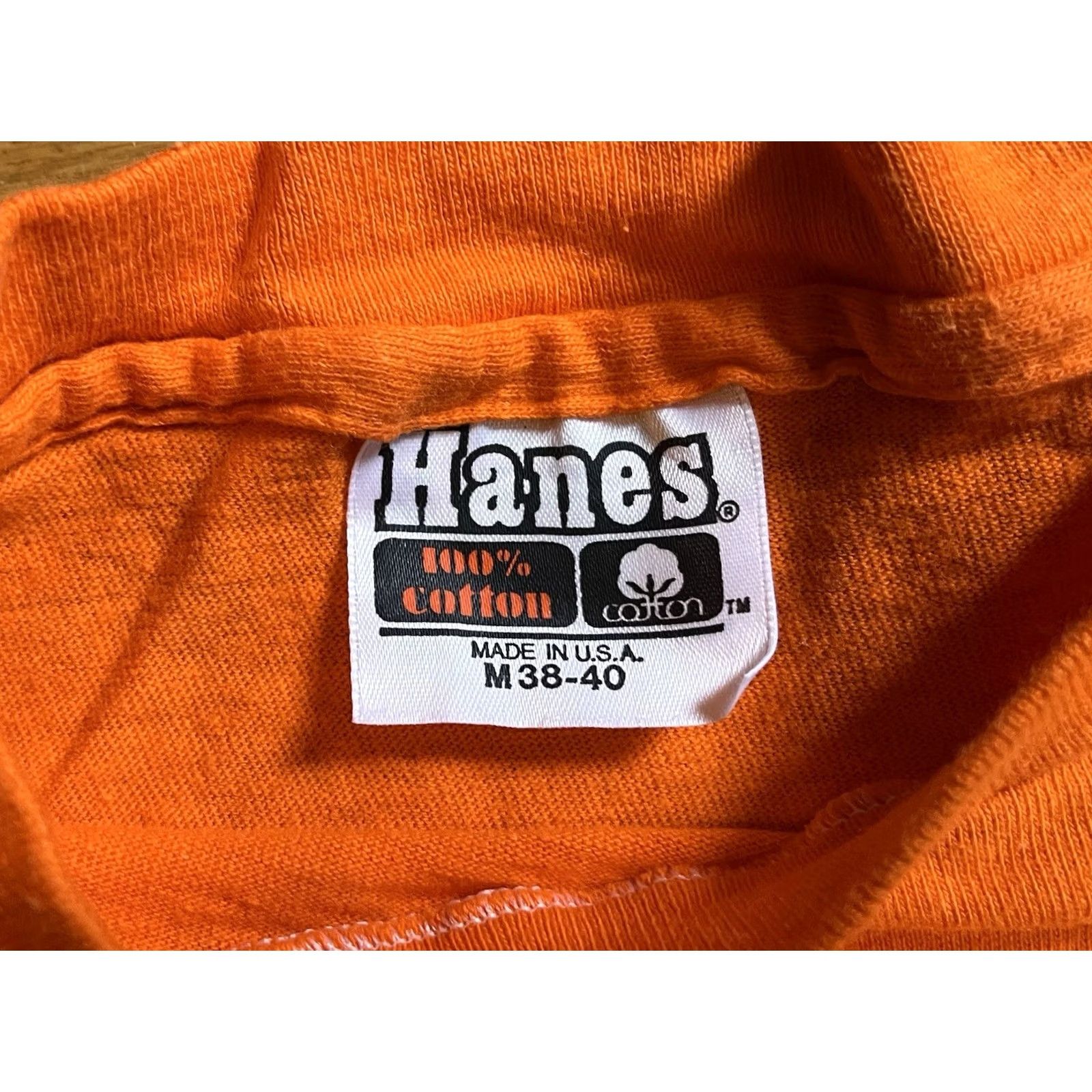 Hanes VINTAGE Go Hike The Grand Canyon Arizona Shirt Men’s M Orange Hanes T-Shirt Short Sleeve Crew Neck 80s Mens Size US M / EU 48-50 / 2 - 6 Thumbnail