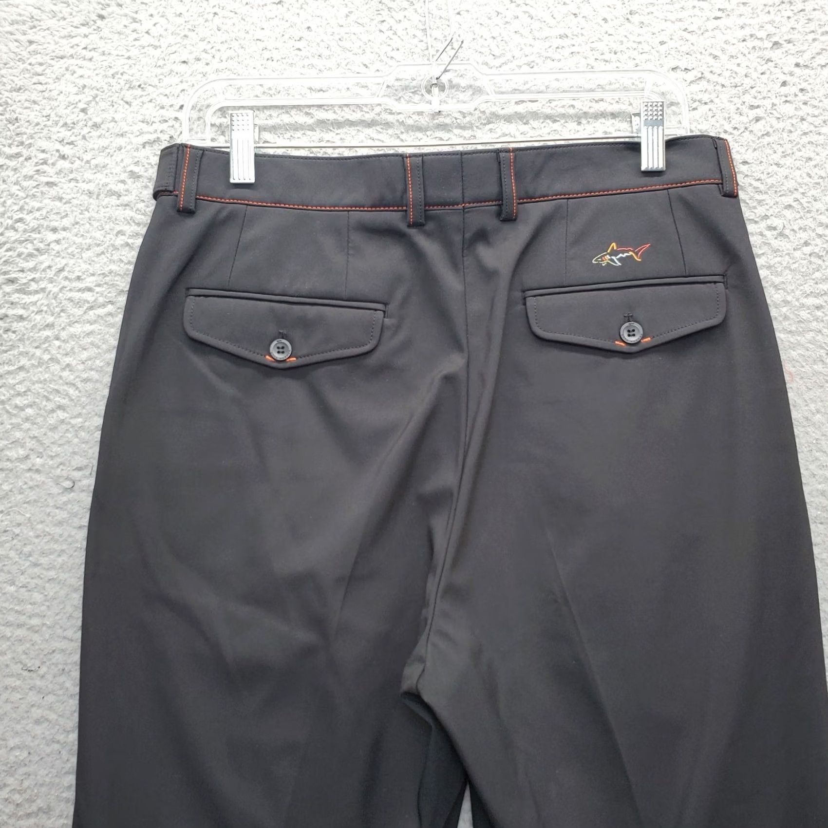 Vintage Greg Norman Mens Dress Pants 31 Black Pleated Front Straight Pants Mens Size 31 Black Size US 31 - 7 Thumbnail