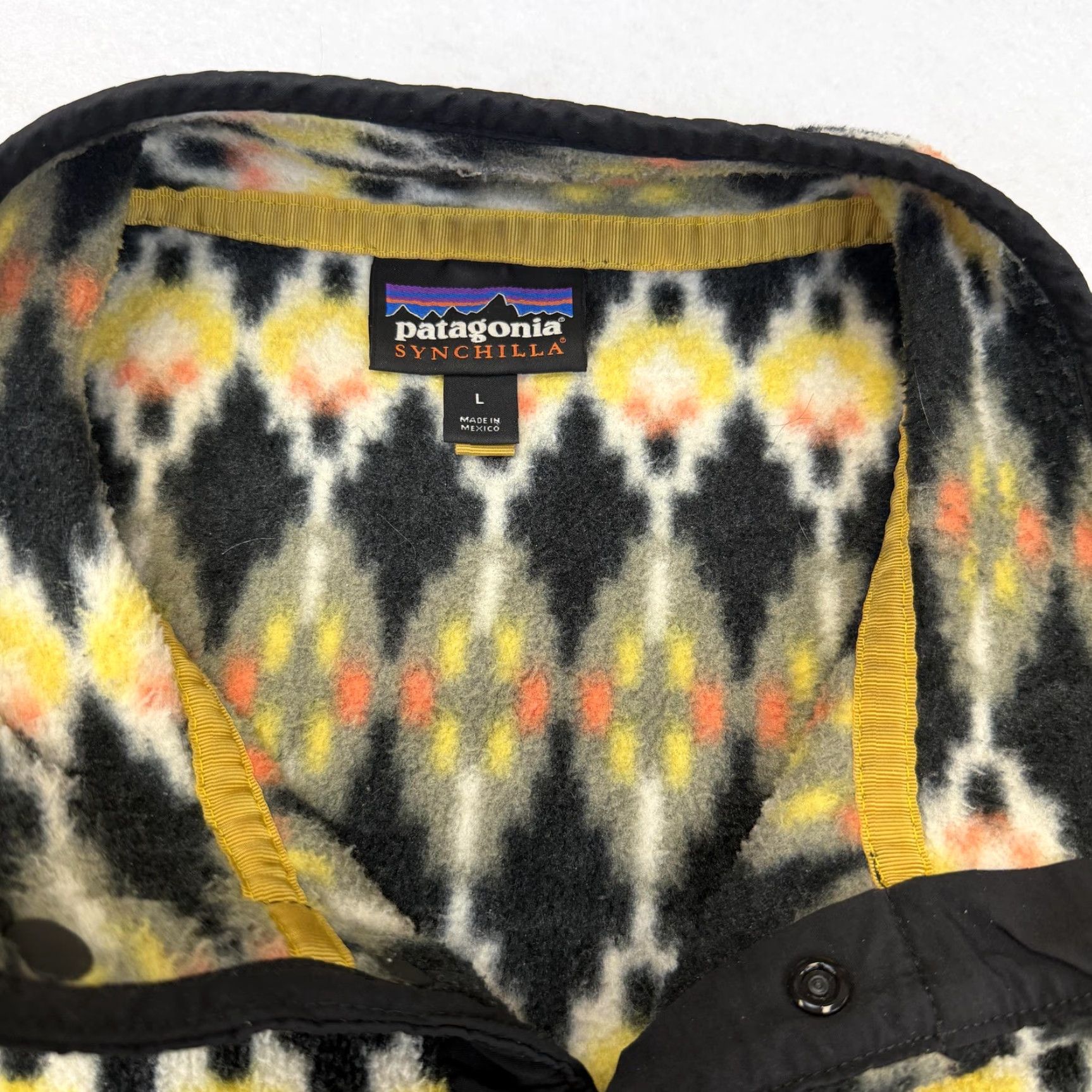 Patagonia Patagonia Synchilla Snap-T Fleece Jacket Mens Large Aztec Geometric Pullover Size US L / EU 52-54 / 3 - 6 Thumbnail