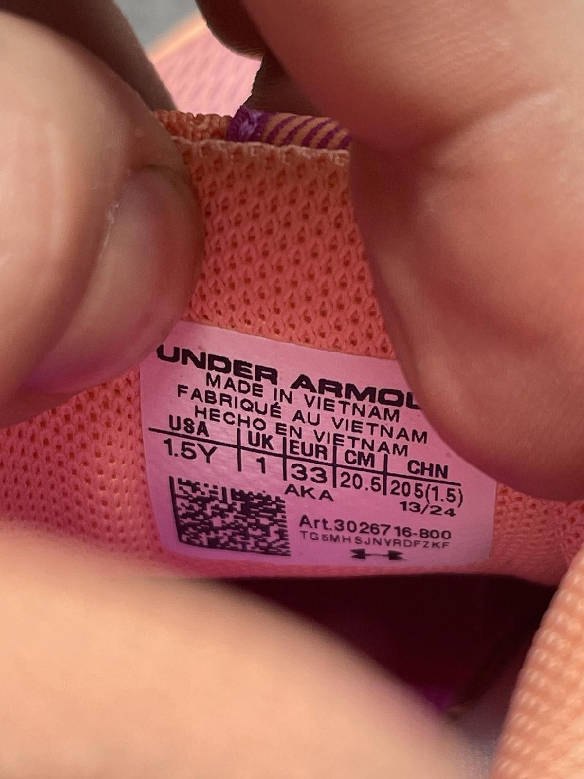 Under Armour Under Armour Outhustle 2 Sneakers Kids Size 1.5Y Orange Size US 5 / EU 37 - 10 Thumbnail