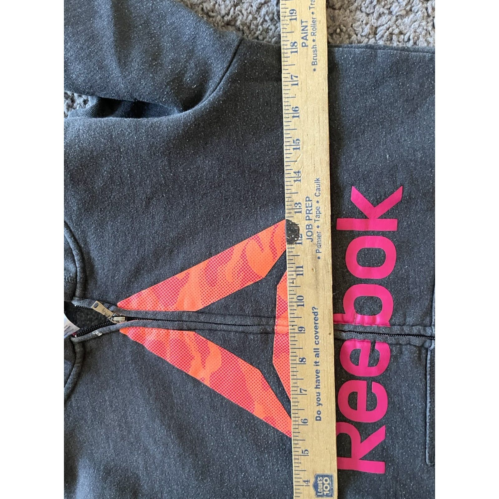 Reebok Reebok Sweater Woman Small Gray Pink Full Zip Hoodie Hooded Ladies Size S / US 4 / IT 40 - 4 Thumbnail
