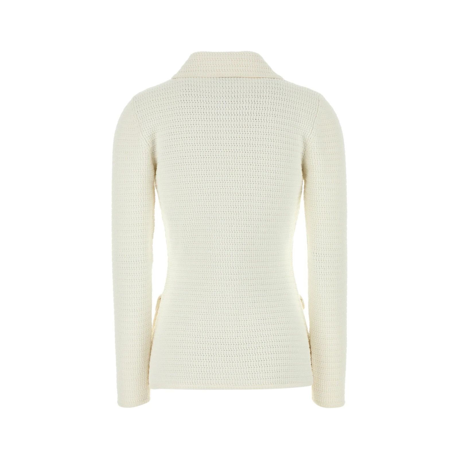 Gucci GUCCI White Stretch Crochet Blazer Jacket New & Authentic (W Size S / US 4 / IT 40 - 1 Preview