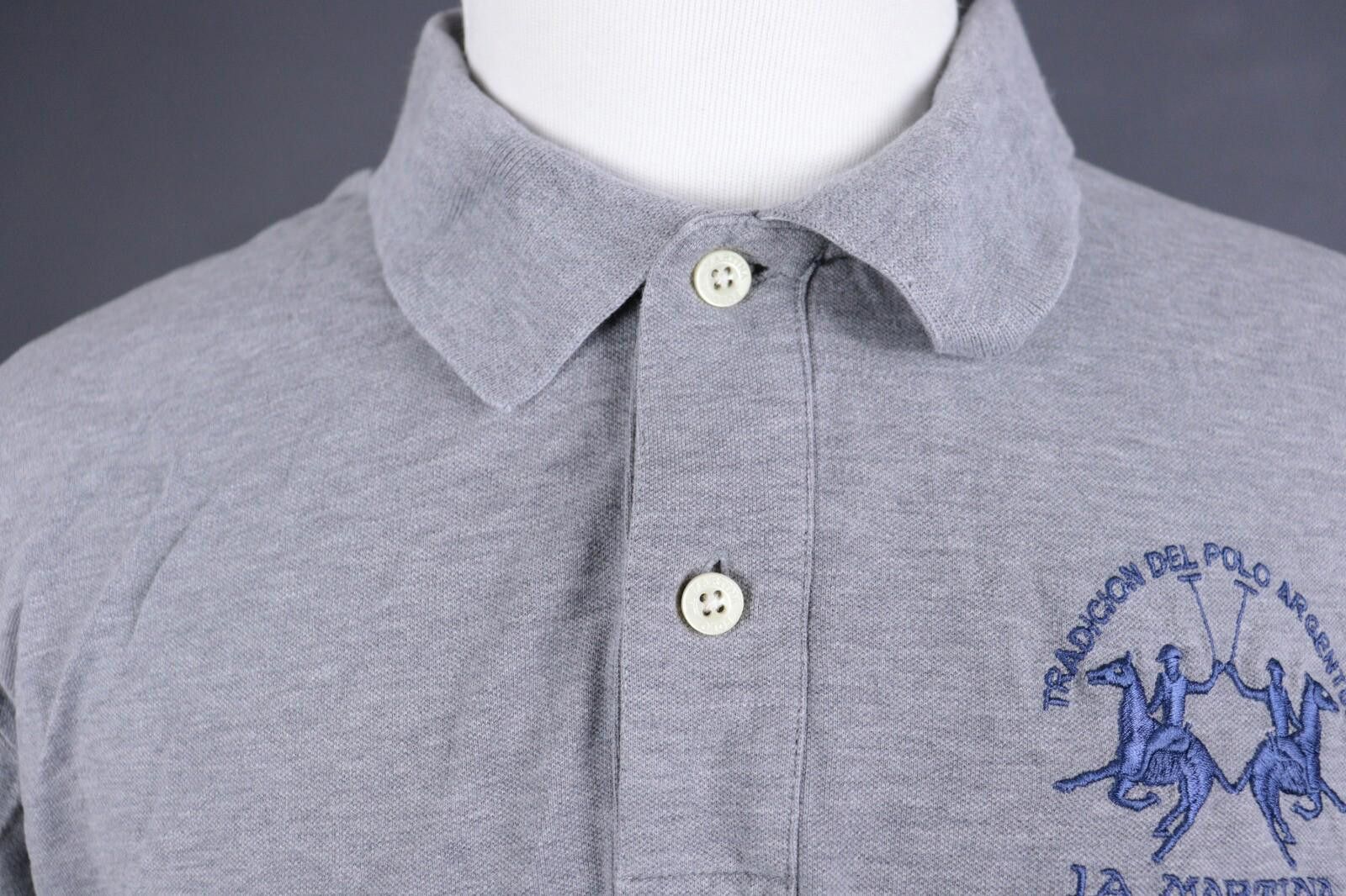 La Martina La Martina Buenos Aires Gray Rugby Polo Shirt Size XXL Size US XXL / EU 58 / 5 - 5 Thumbnail