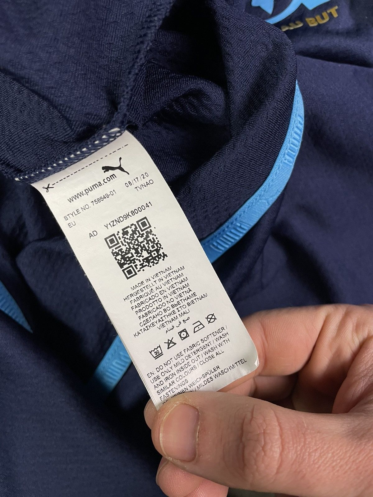 Puma × Vintage Vintage Puma Marseille FC Quarter zip training sweatshirt Size US S / EU 44-46 / 1 - 5 Thumbnail