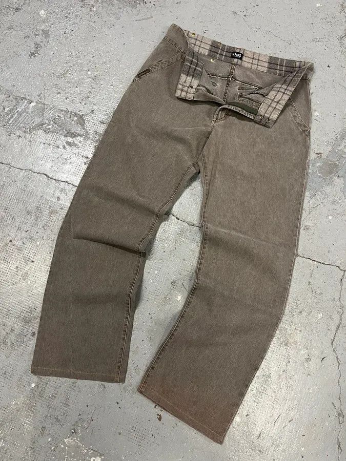 Dolce & Gabbana AW2003 Dolce & Gabbana Grey Cargo Straight Cozy Pants Size US 33 - 6 Thumbnail