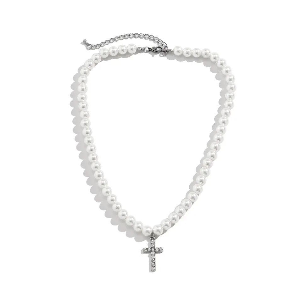Other l Rhinestone Cross Jesus Pendant Choker Necklace Size ONE SIZE - 3 Thumbnail