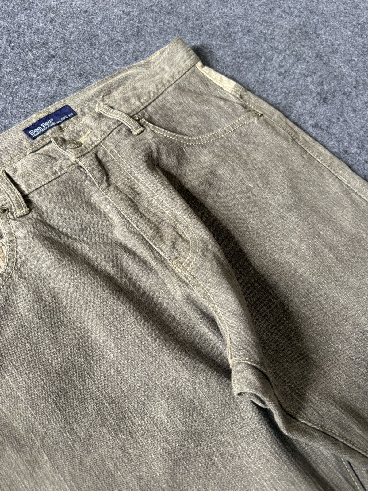 Japanese Brand × Vintage Bee Bell Japan hybrid Smokey Gray Jeans Size US 32 / EU 48 - 19 Thumbnail
