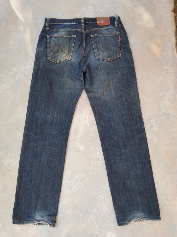 Japanese Brand × Jean × Vintage Vintage Edwin Rusty Wash Japan Distressed Jeans 33x31 Size US 33 - 2 Thumbnail